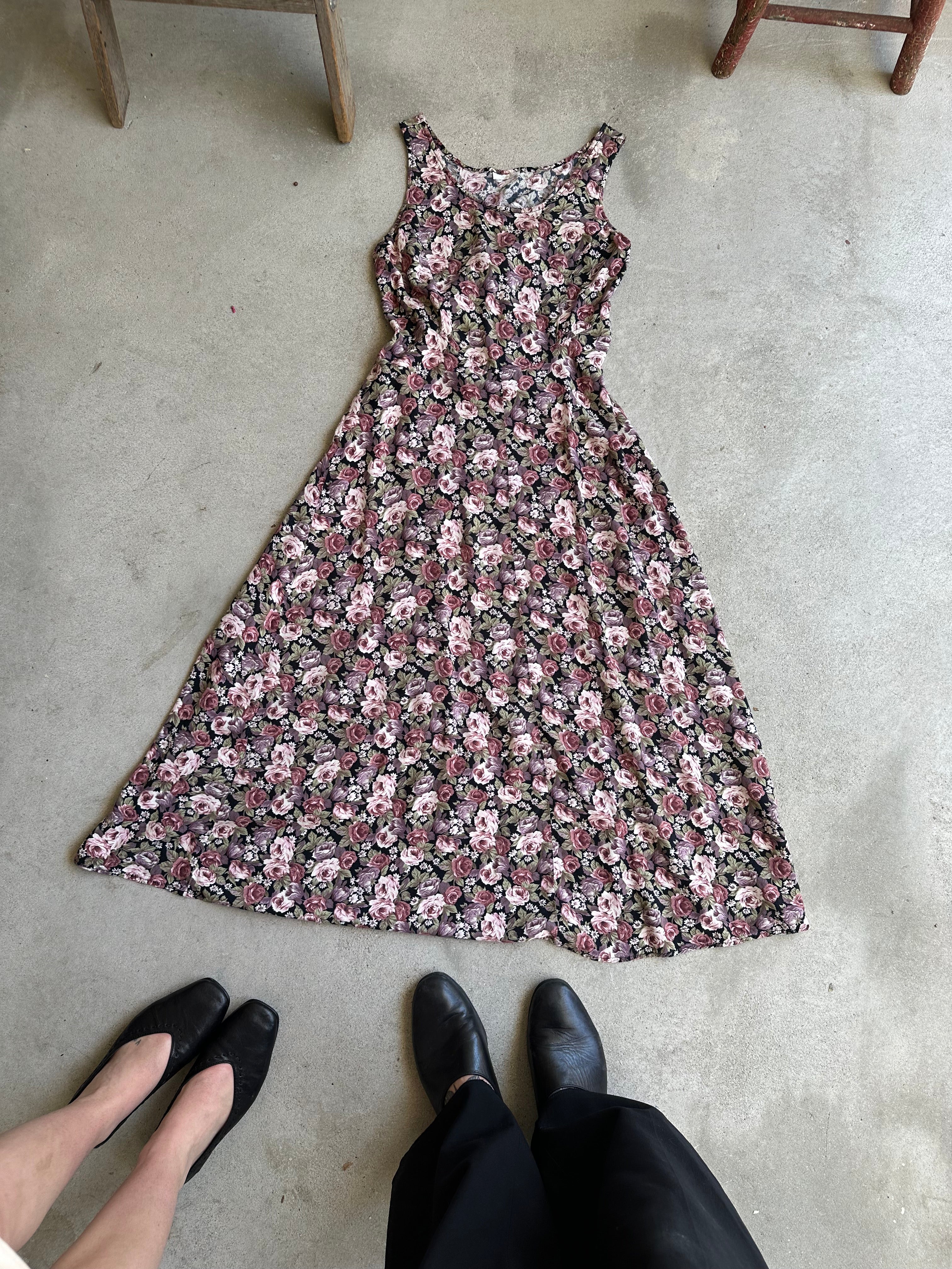1990s Floral Dress (M)