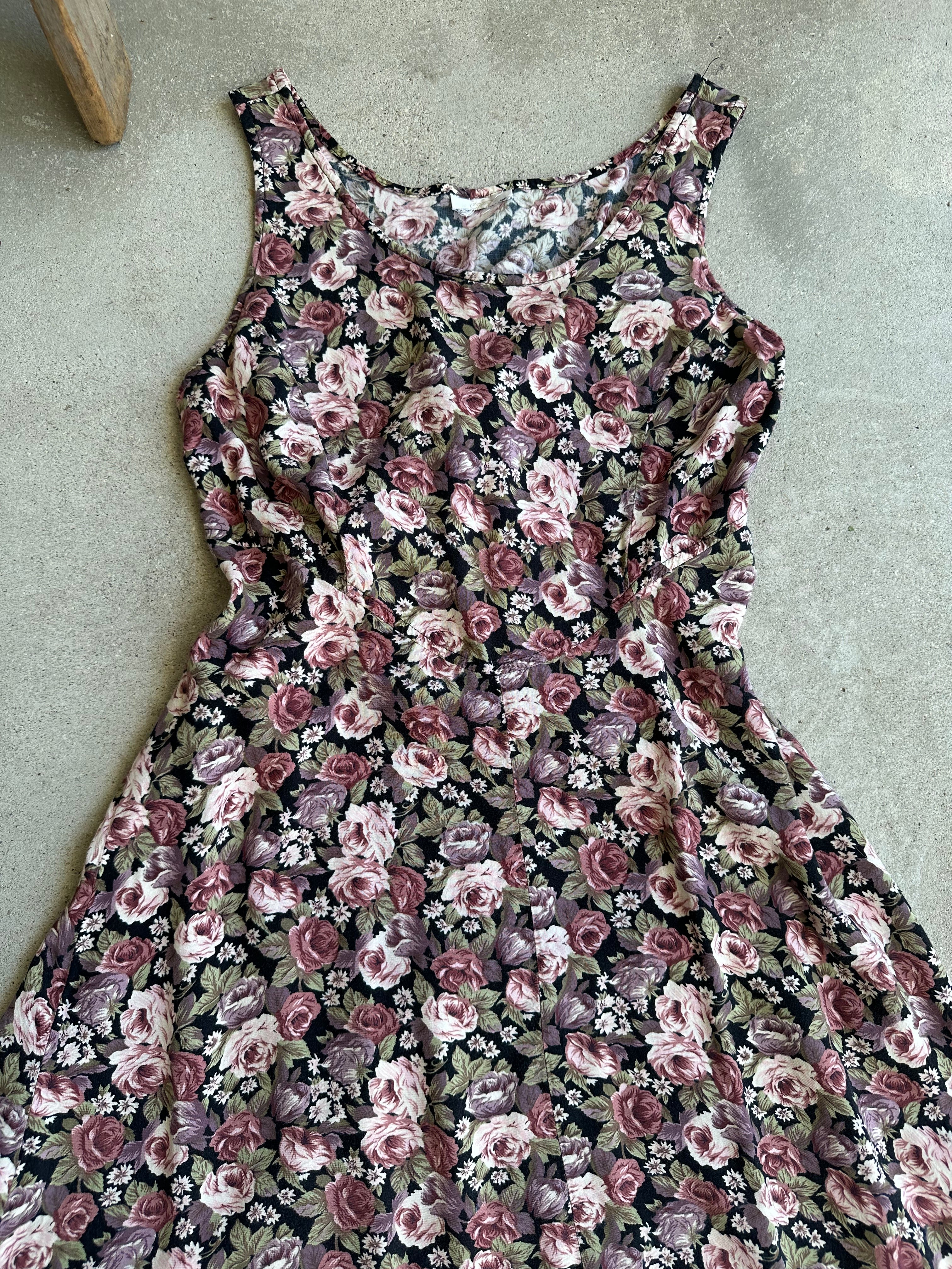 1990s Floral Dress (M)