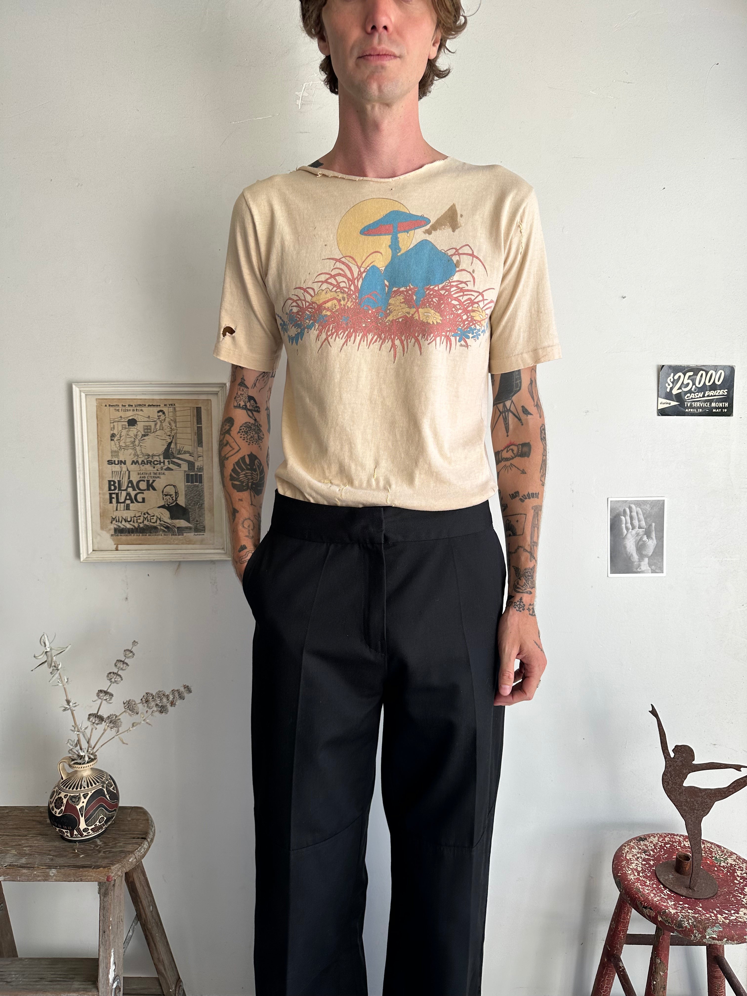 1970s Thrashed Mushroom T-shirt (M)