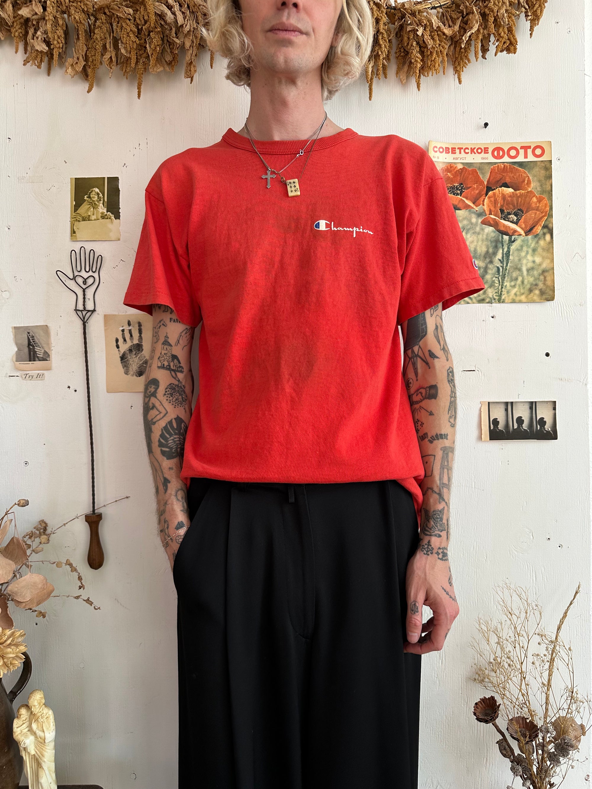 1990s Champion Red Tee