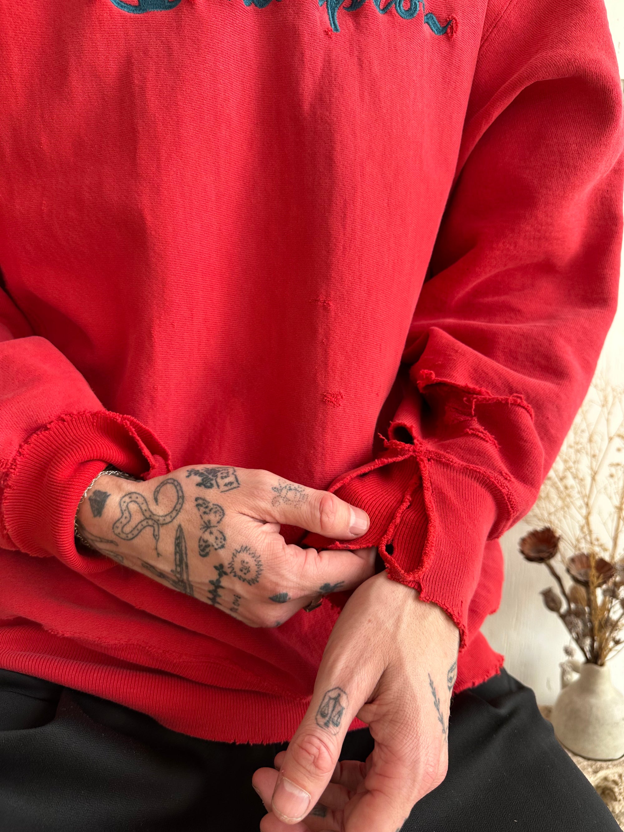 1990s Thrashed Champion Reverse Weave Crewneck