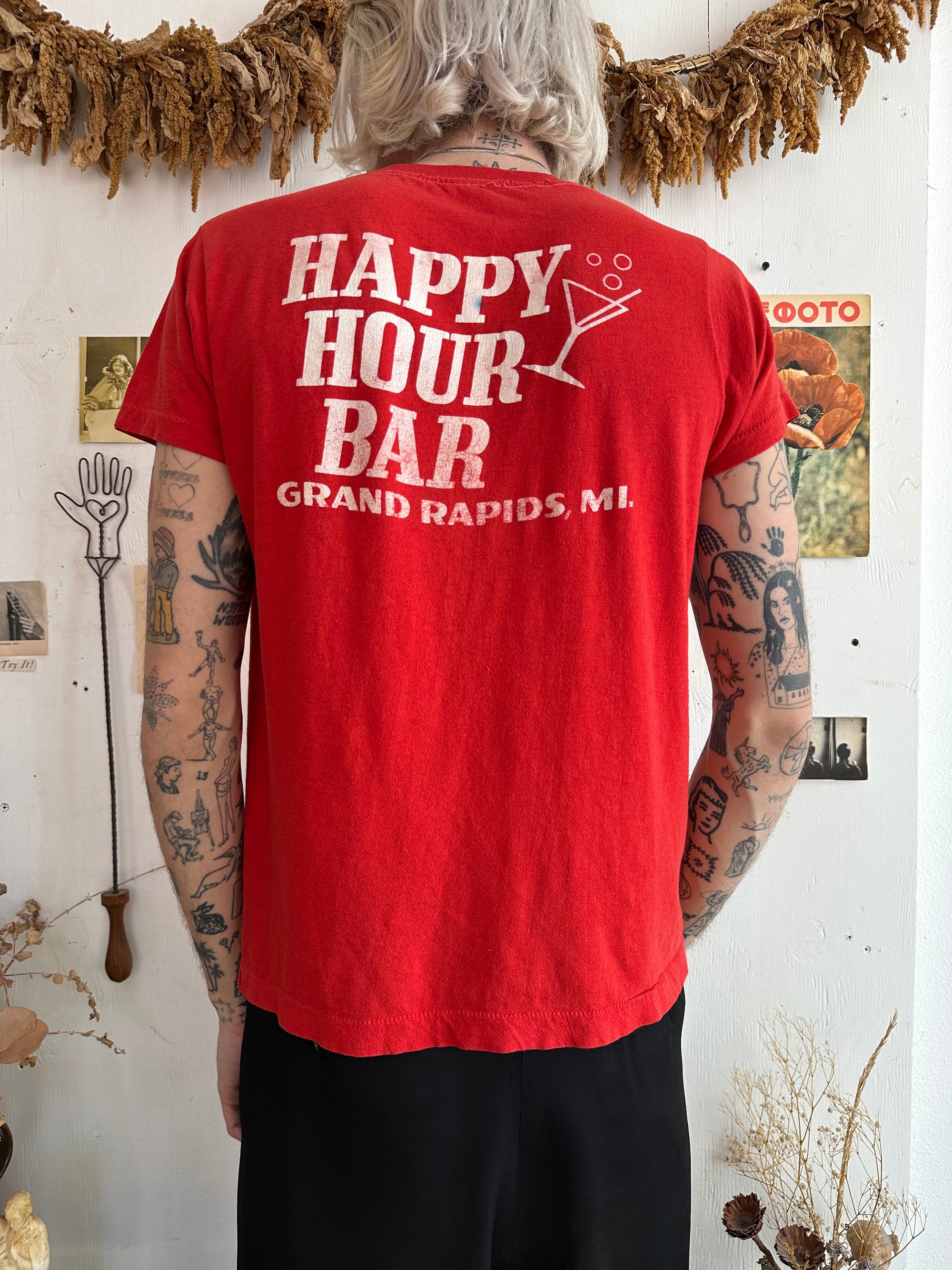 1980s Happy Hour Bar Grand Rapids Tee