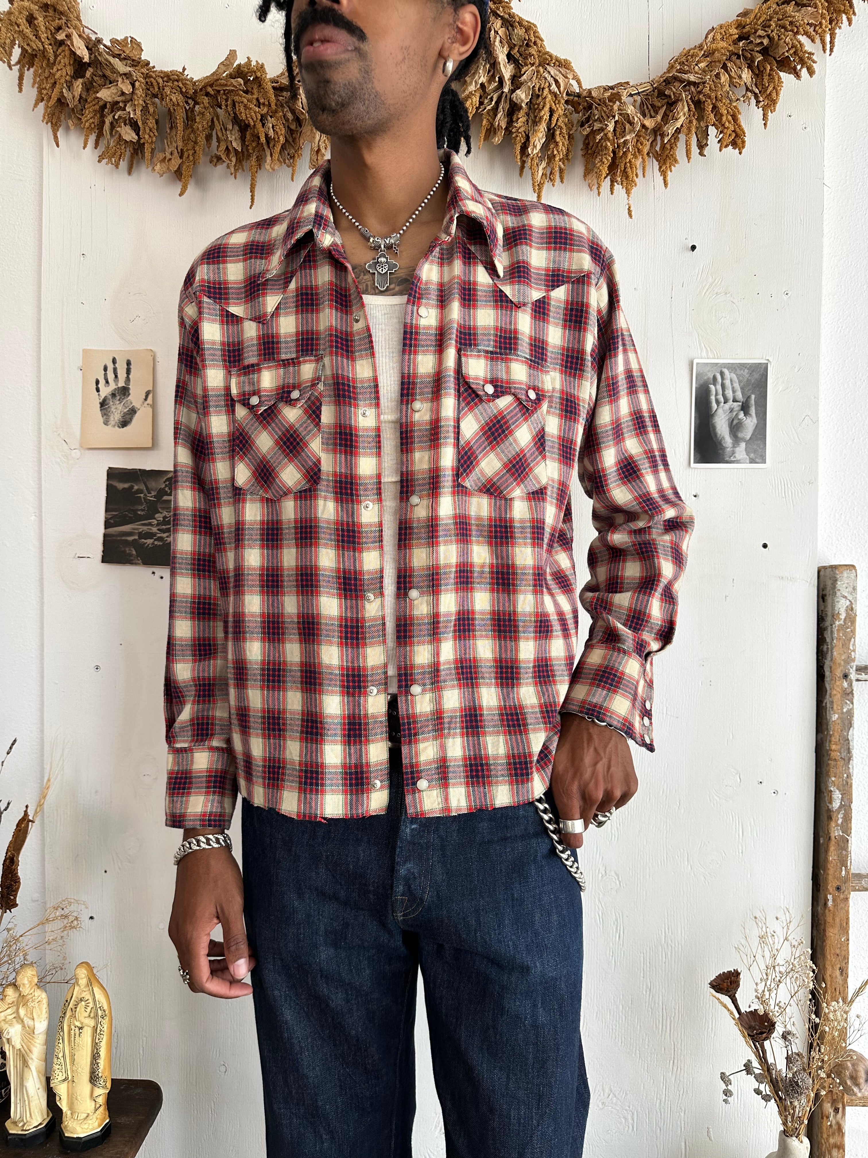 1970s Deecee Sawtooth Pocket Western Shirt (Boxy XL)