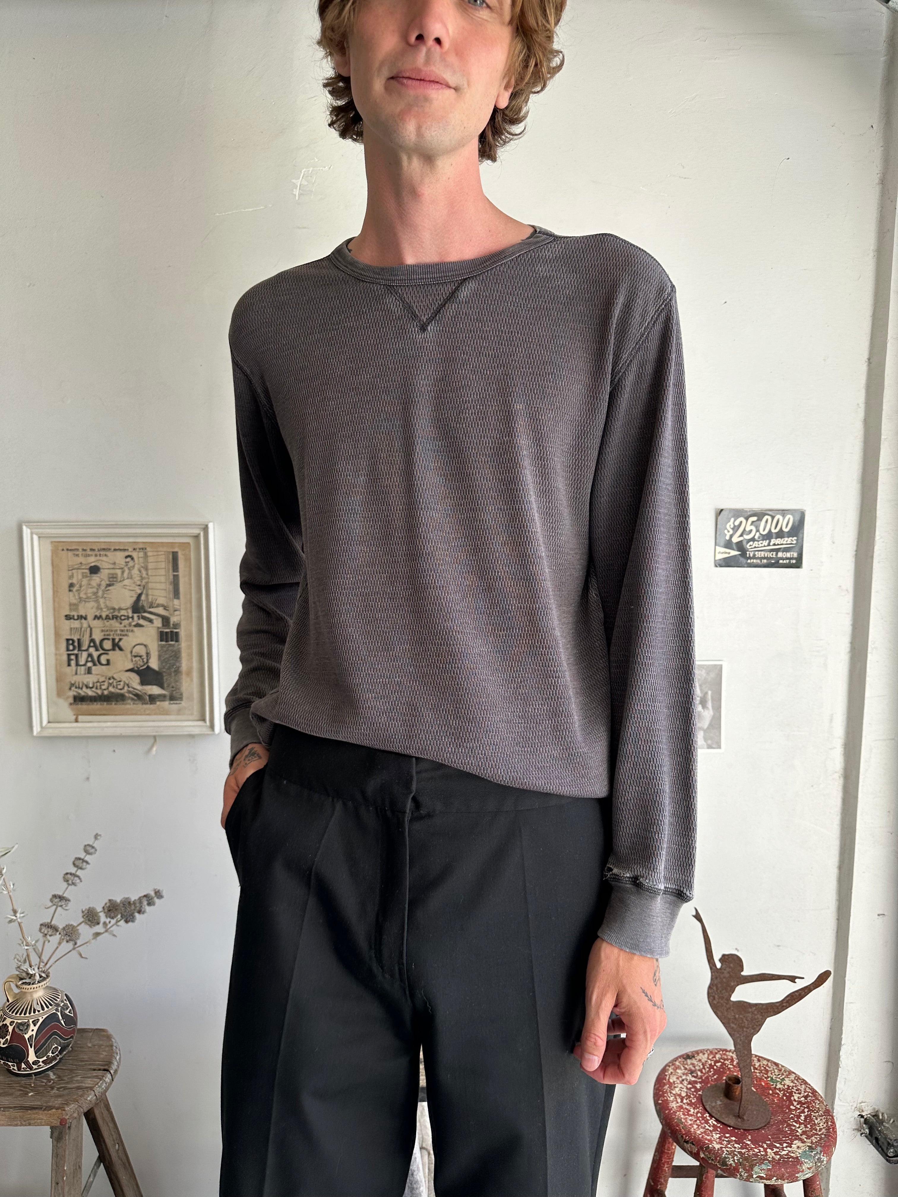 1990s Sun Faded Black Thermal (L)