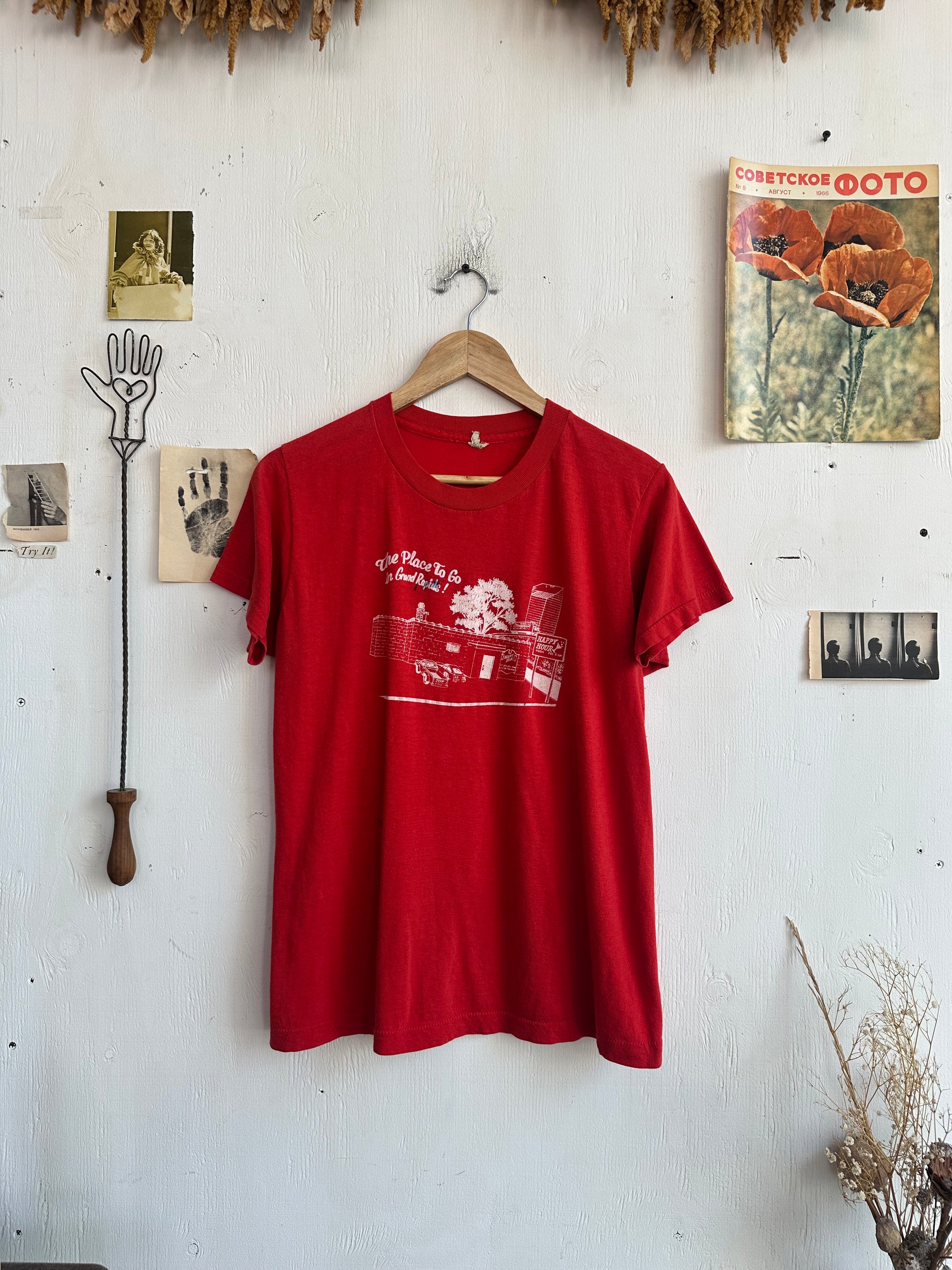 1980s Happy Hour Bar Grand Rapids Tee