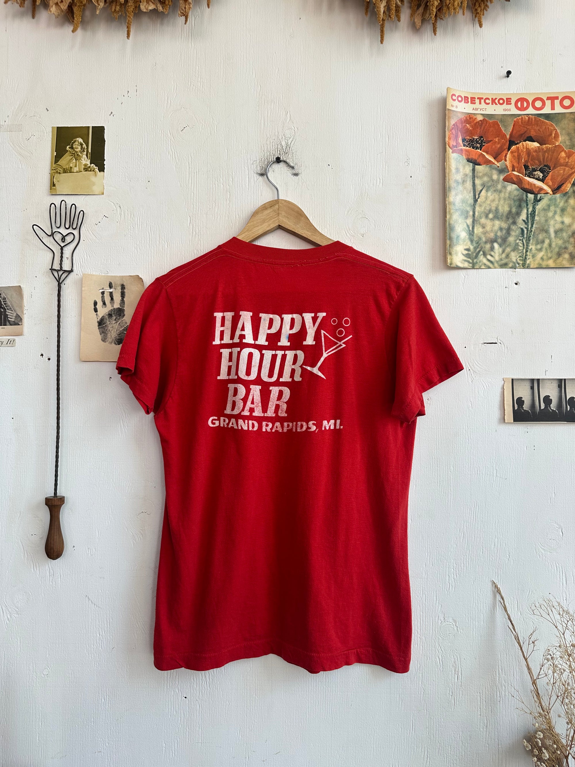 1980s Happy Hour Bar Grand Rapids Tee