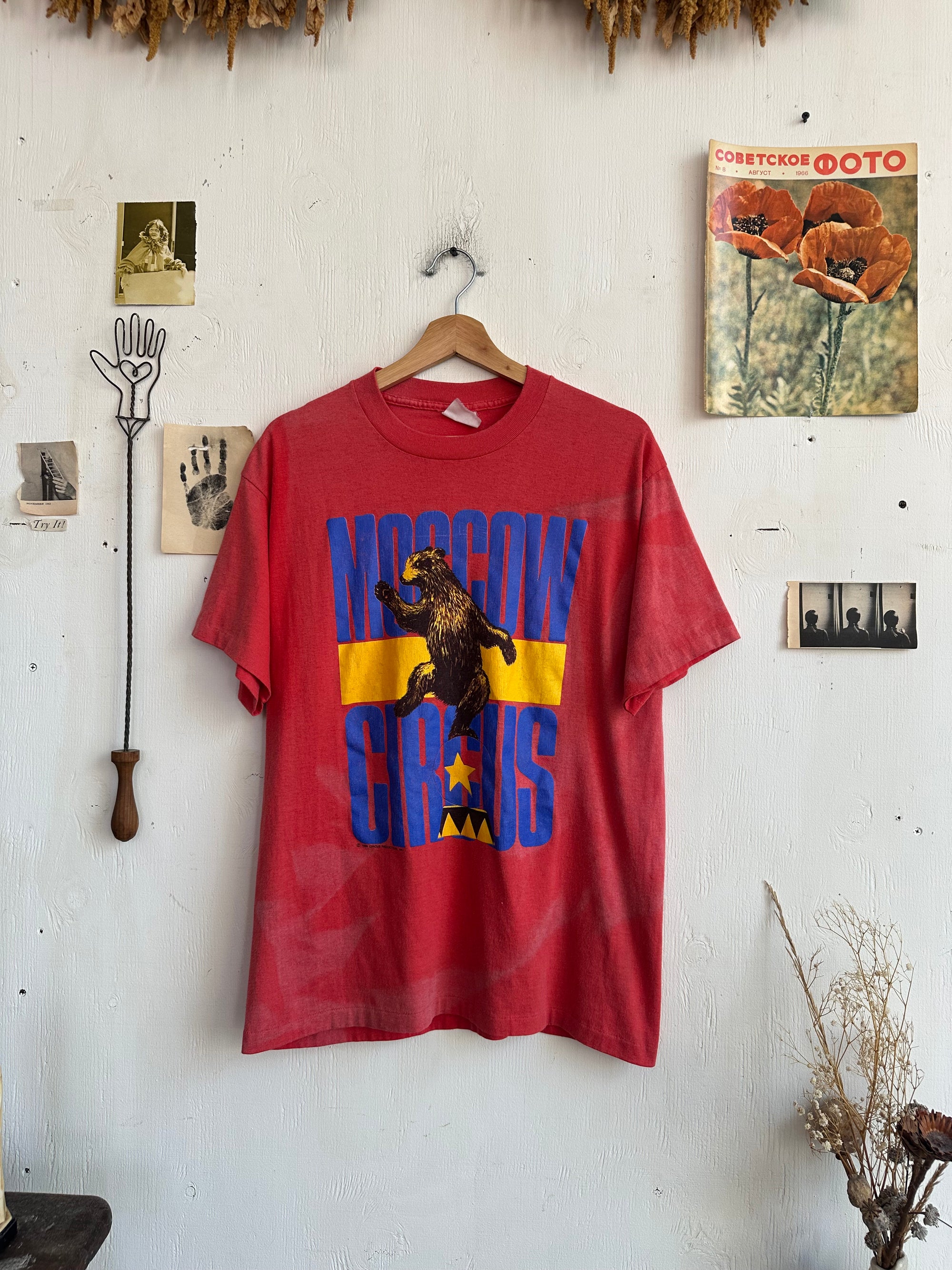 1988 Sunfaded Moscow Circus Tee