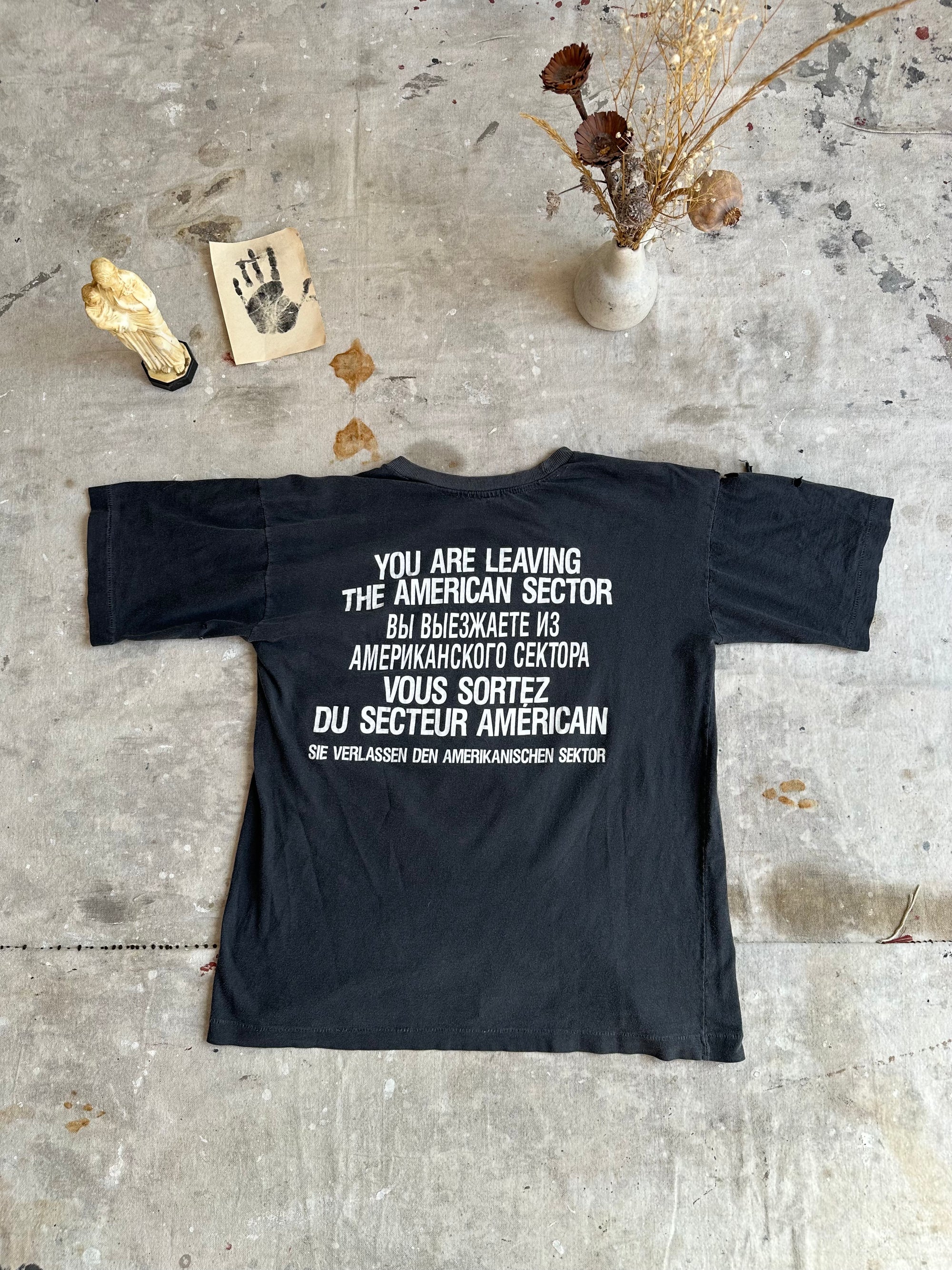 1980s Thrashed and Repaired Fall of the Berlin Wall Tee