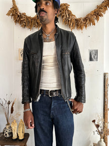 1960s Leather Motorcycle Jacket (M)