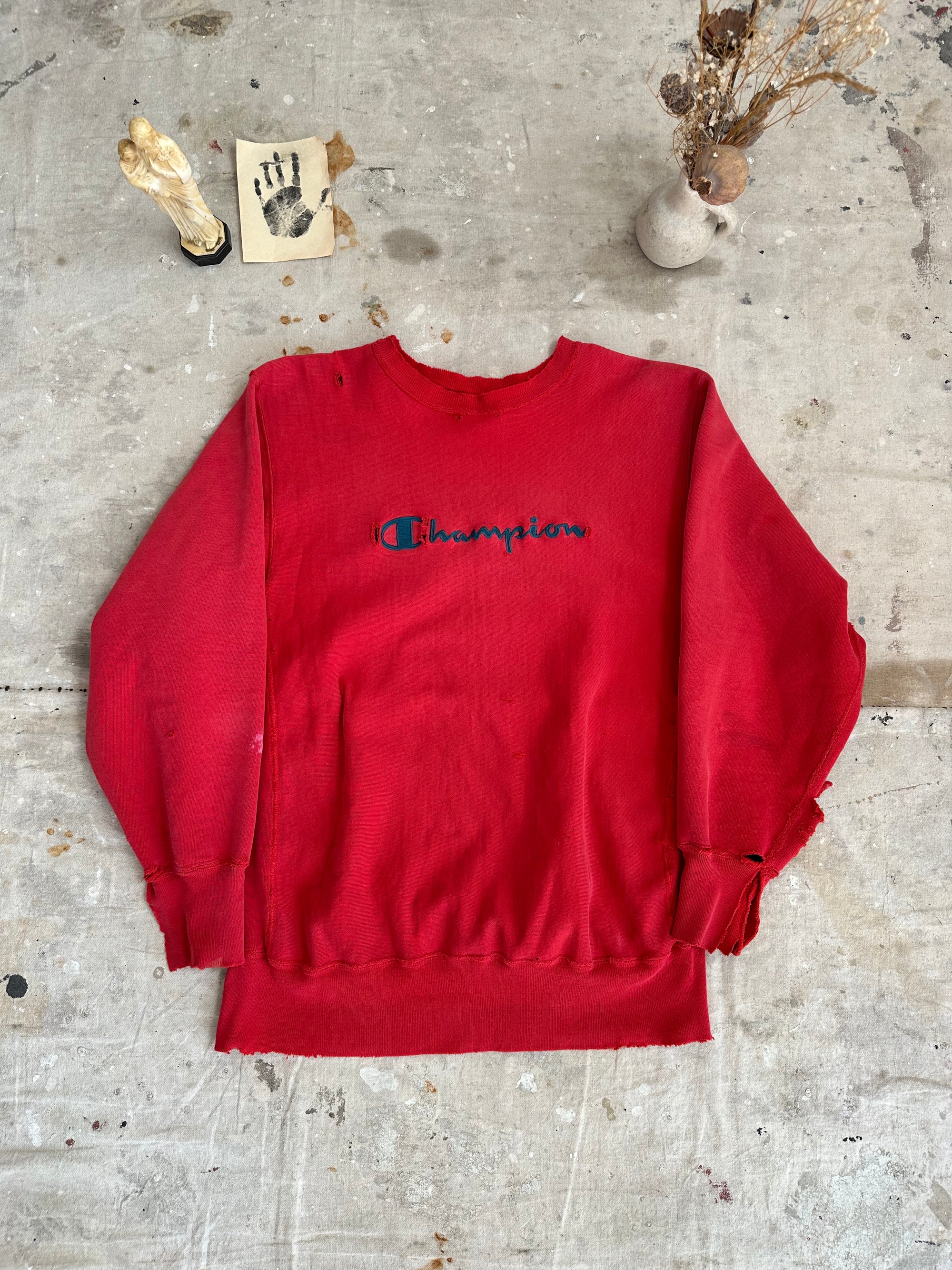 1990s Thrashed Champion Reverse Weave Crewneck