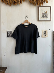 1990s Faded Hanes Black Blank (Boxy M)