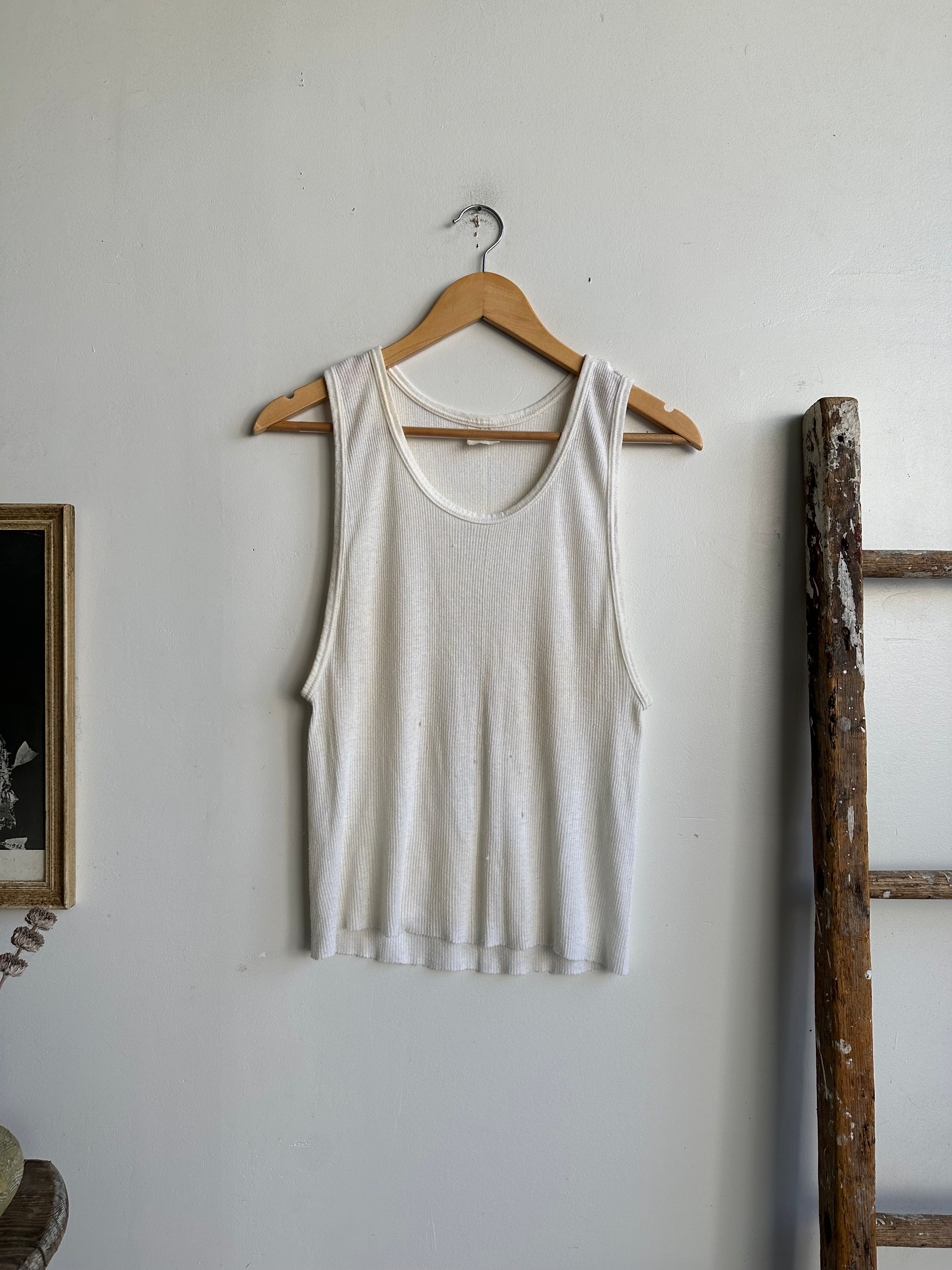 1970s Well-Worn Tank Top (Cropped M)