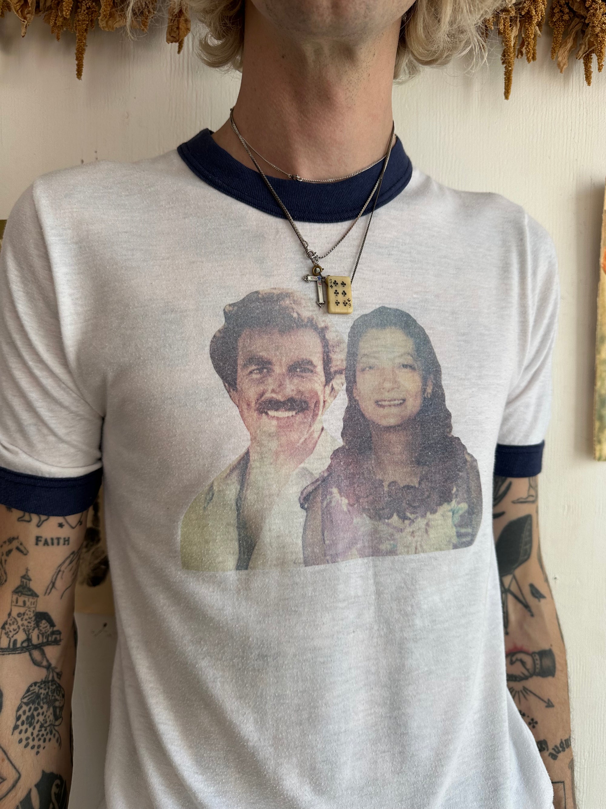 1980s Tom Selleck Portrait Ringer