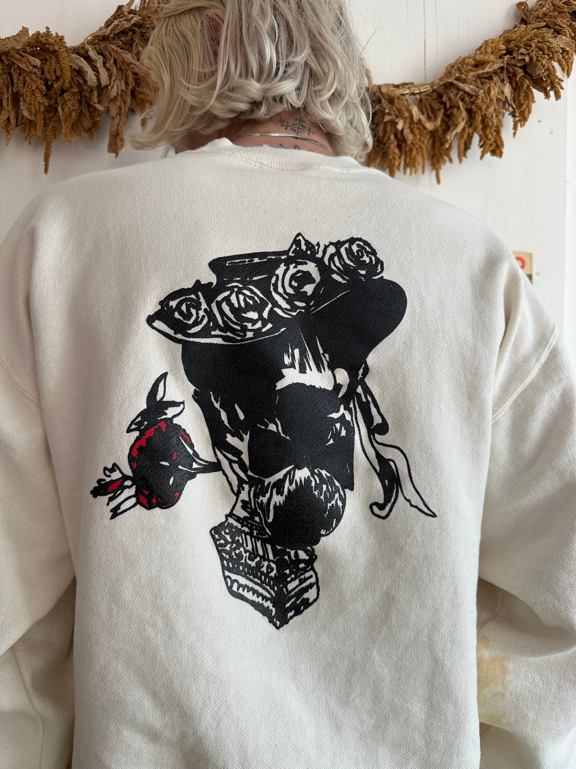 1980s Well Worn Louis Jeans Sweatshirt