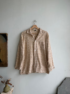 1960s Print Overshirt (XL)