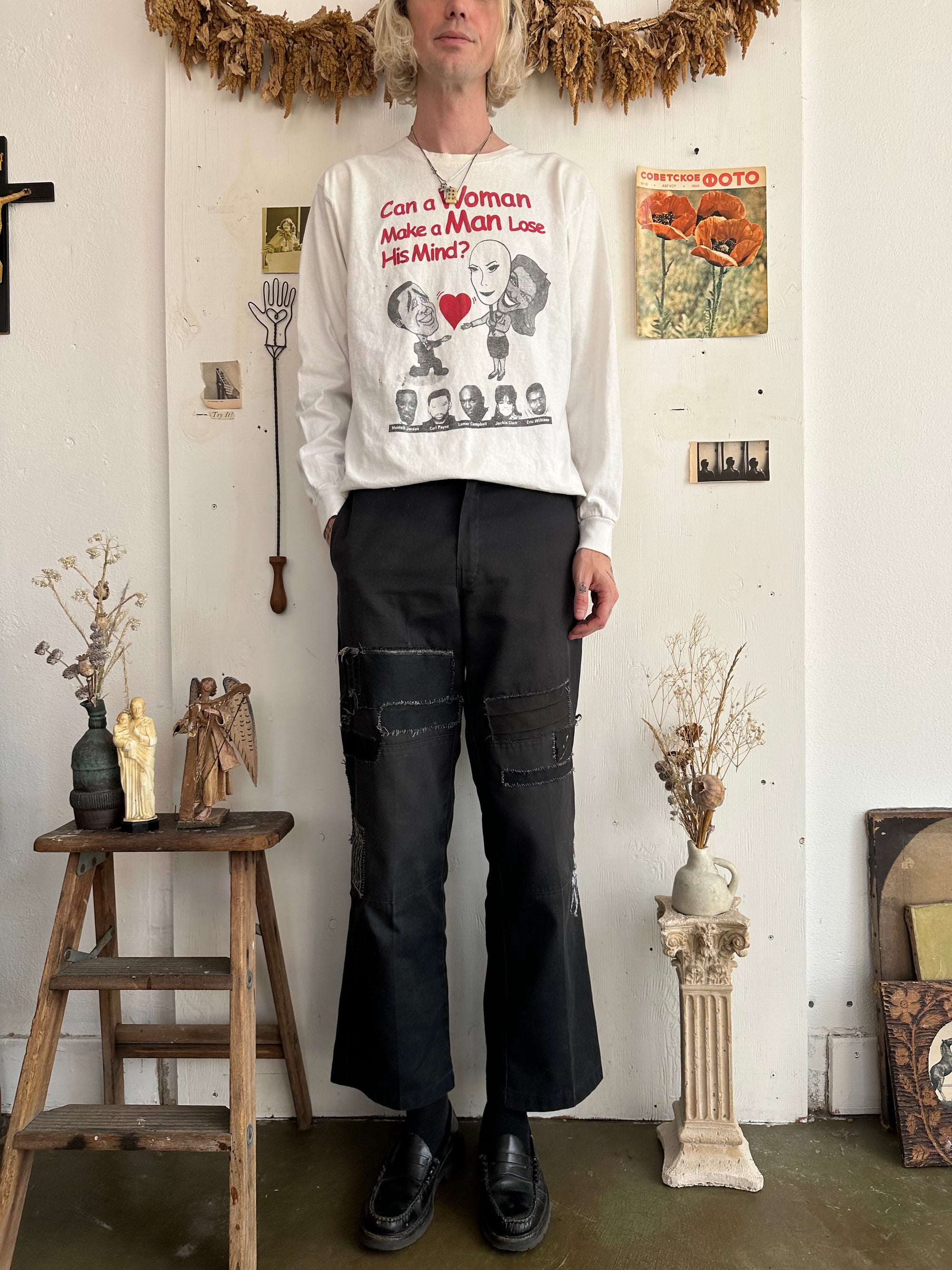 1990s “Can a Woman Make a Man Lose His Mind?” Tee