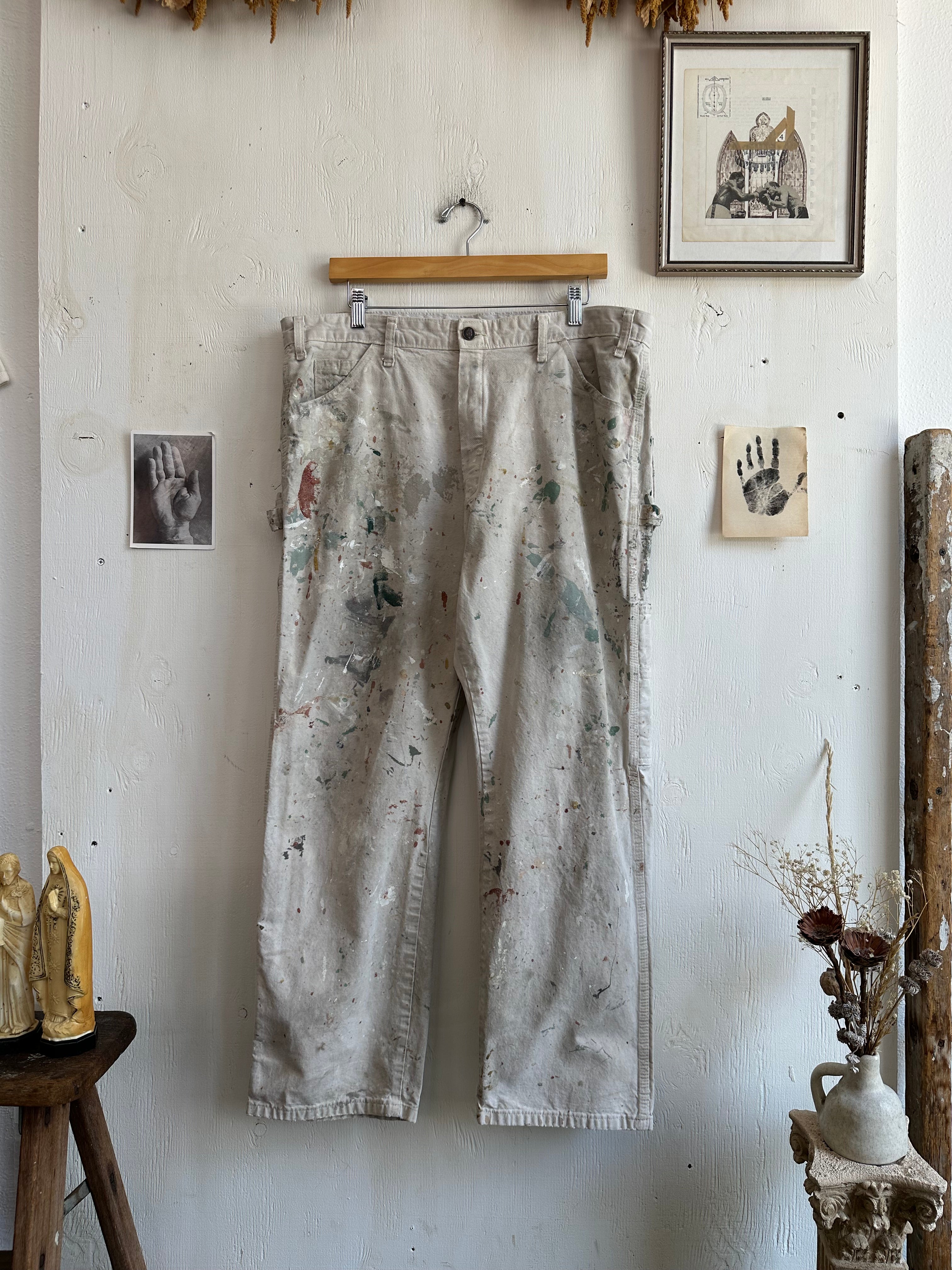1990s Thrashed Dickies Painter Pants (36/29)