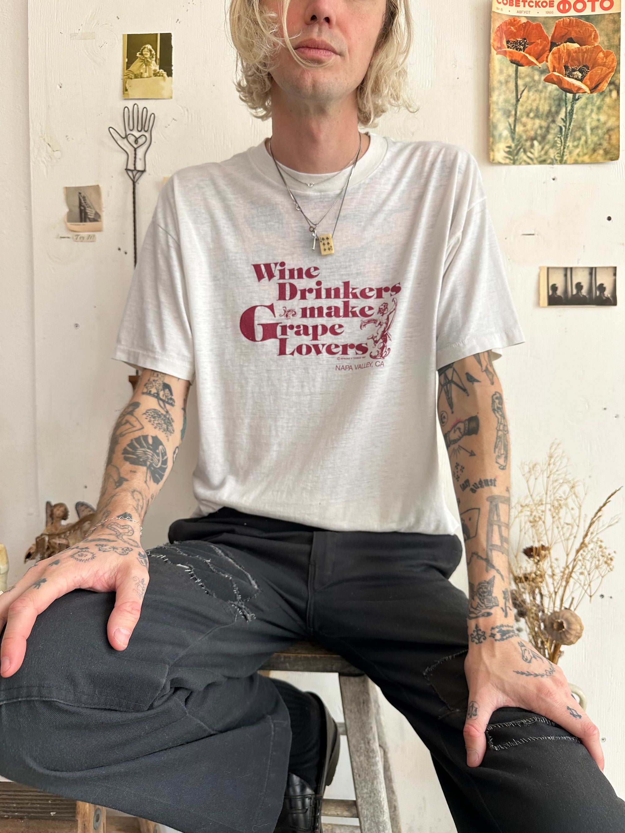 1987 Paper Thin Wine Drinkers Tee