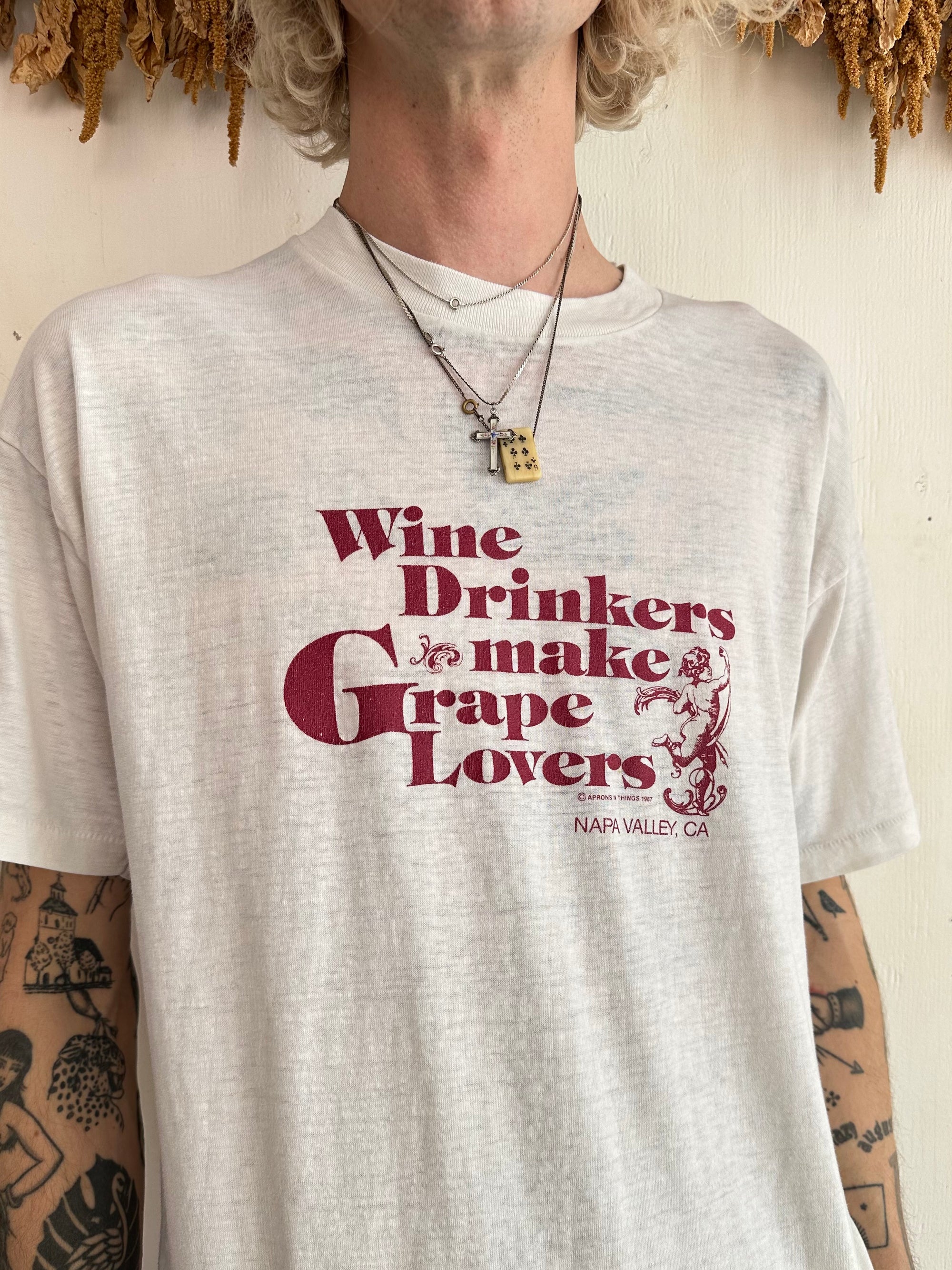 1987 Paper Thin Wine Drinkers Tee