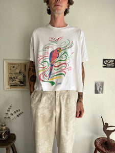 1980s Holiday Parakeet T-Shirt (Cropped XL)