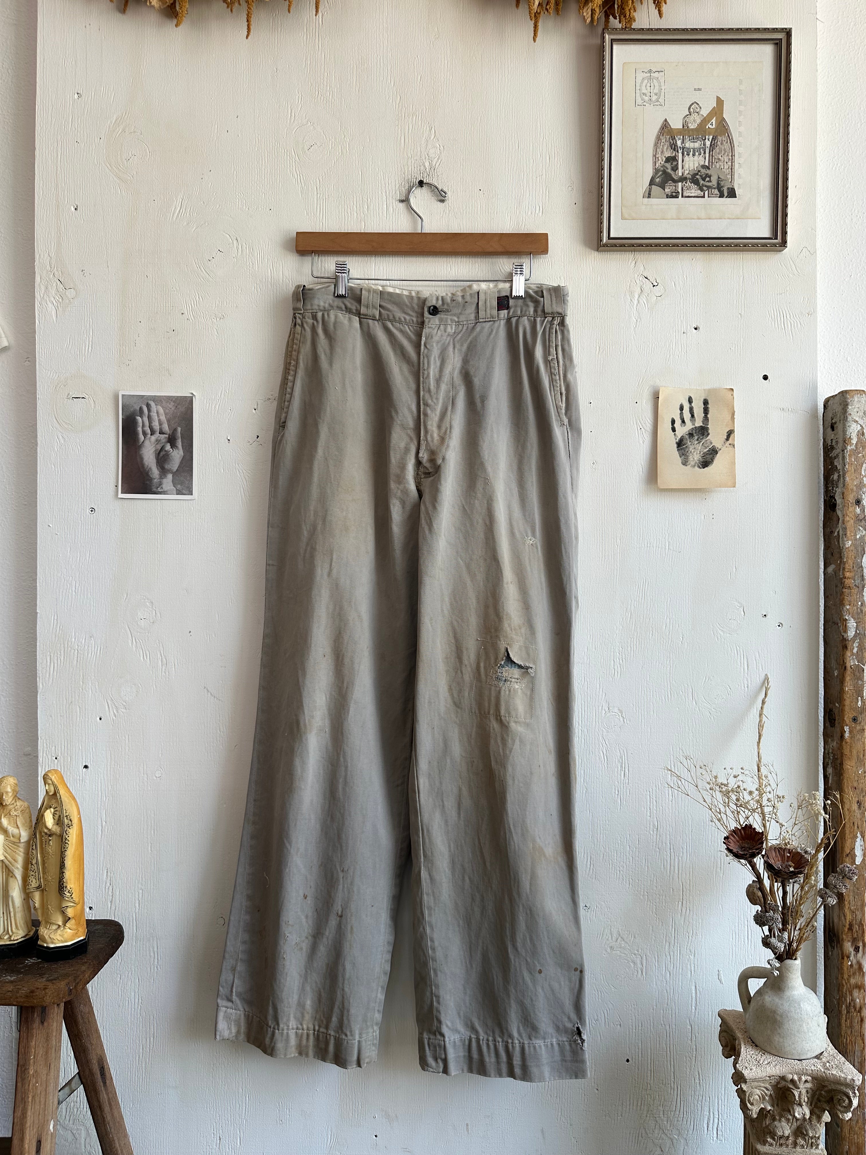 1950s Thrashed Work Pants (30/31)
