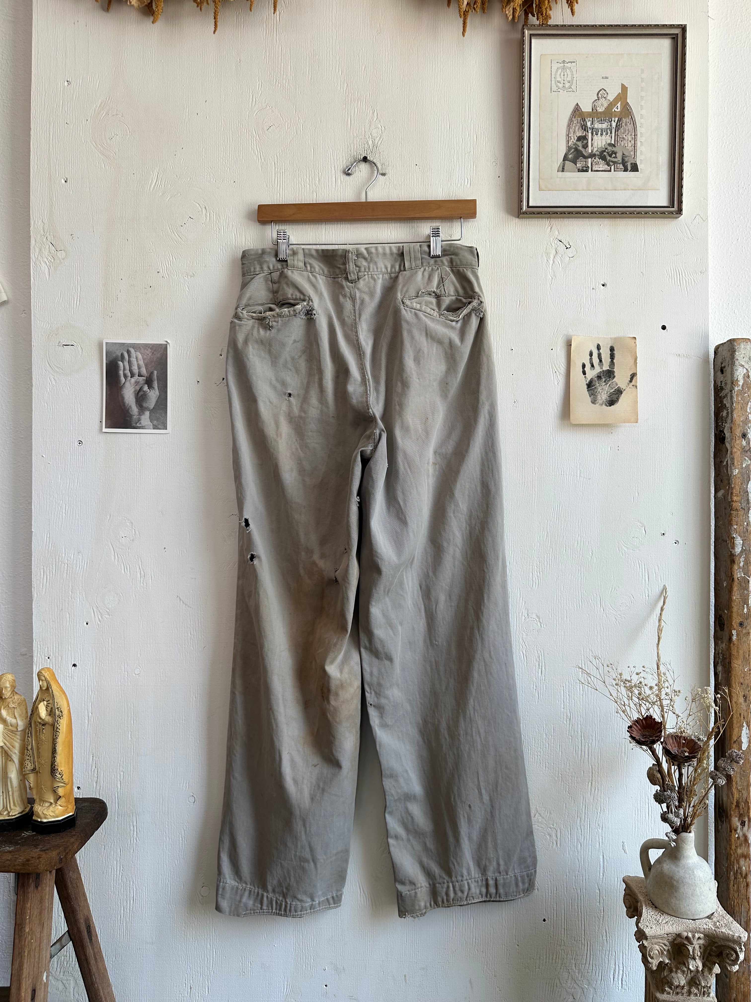 1950s Thrashed Work Pants (30/31)
