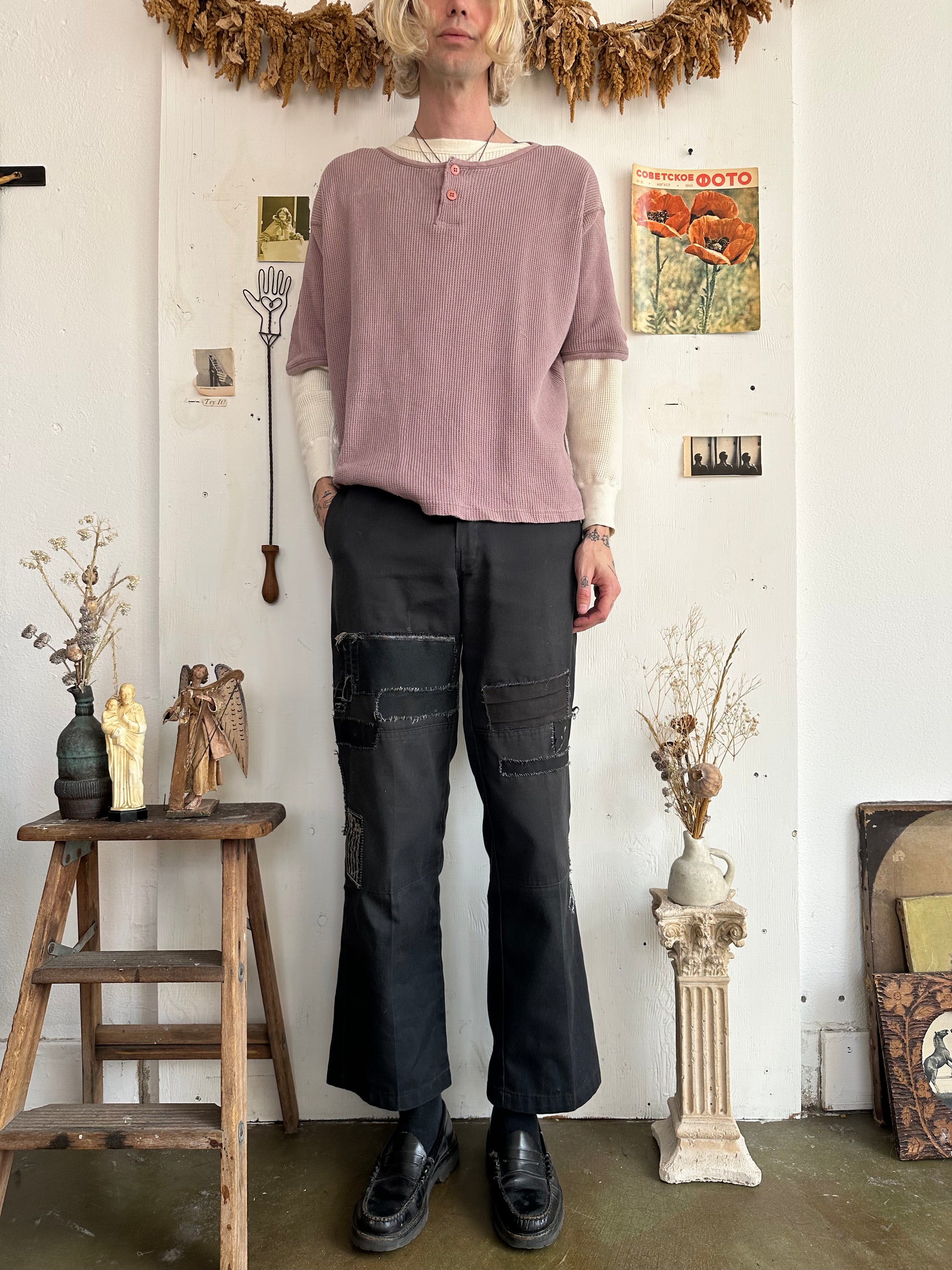 1990s Short Sleeve Thermal Henley