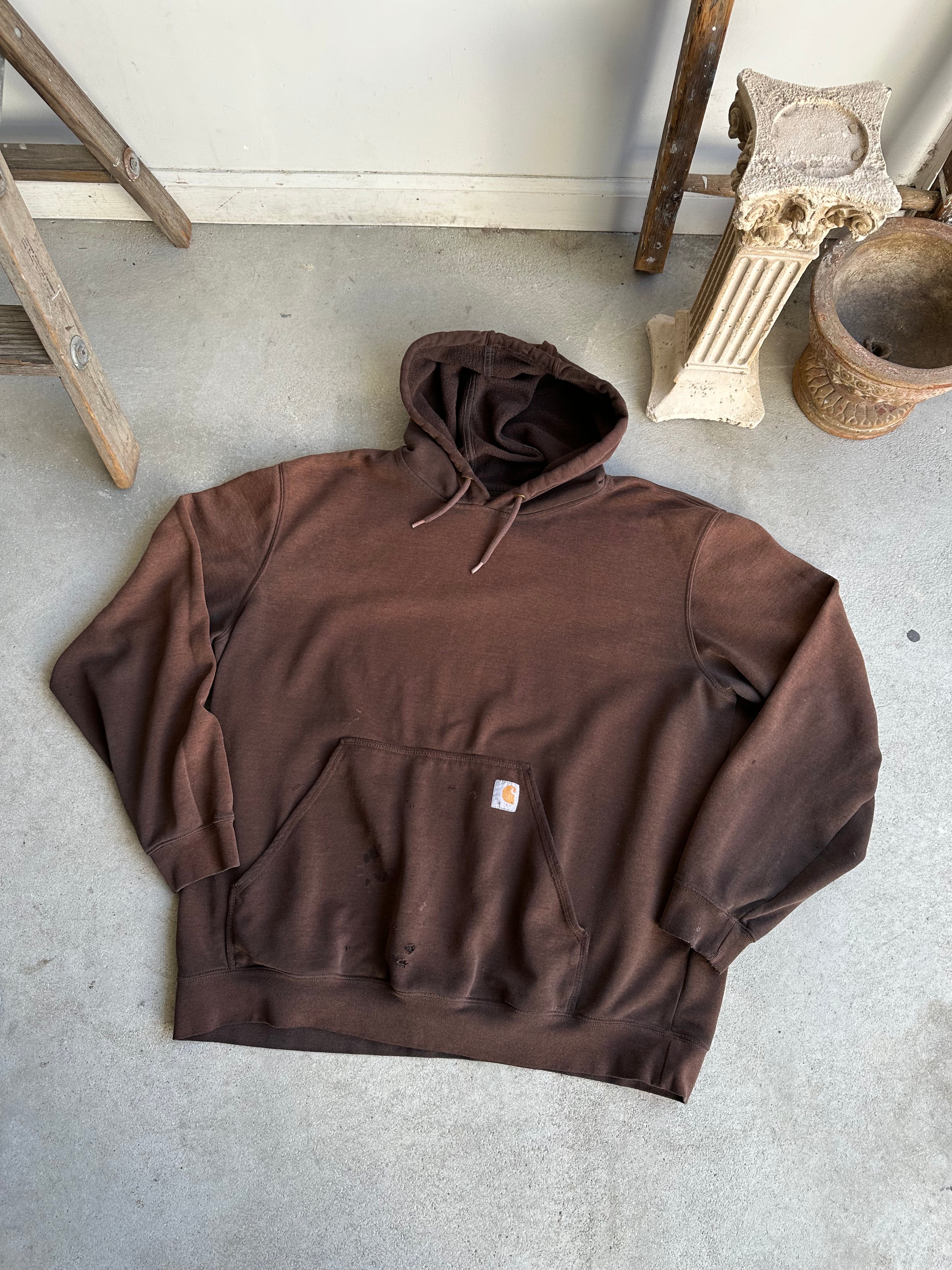 1990s Sunfaded Carhartt Hoodie (XXL)