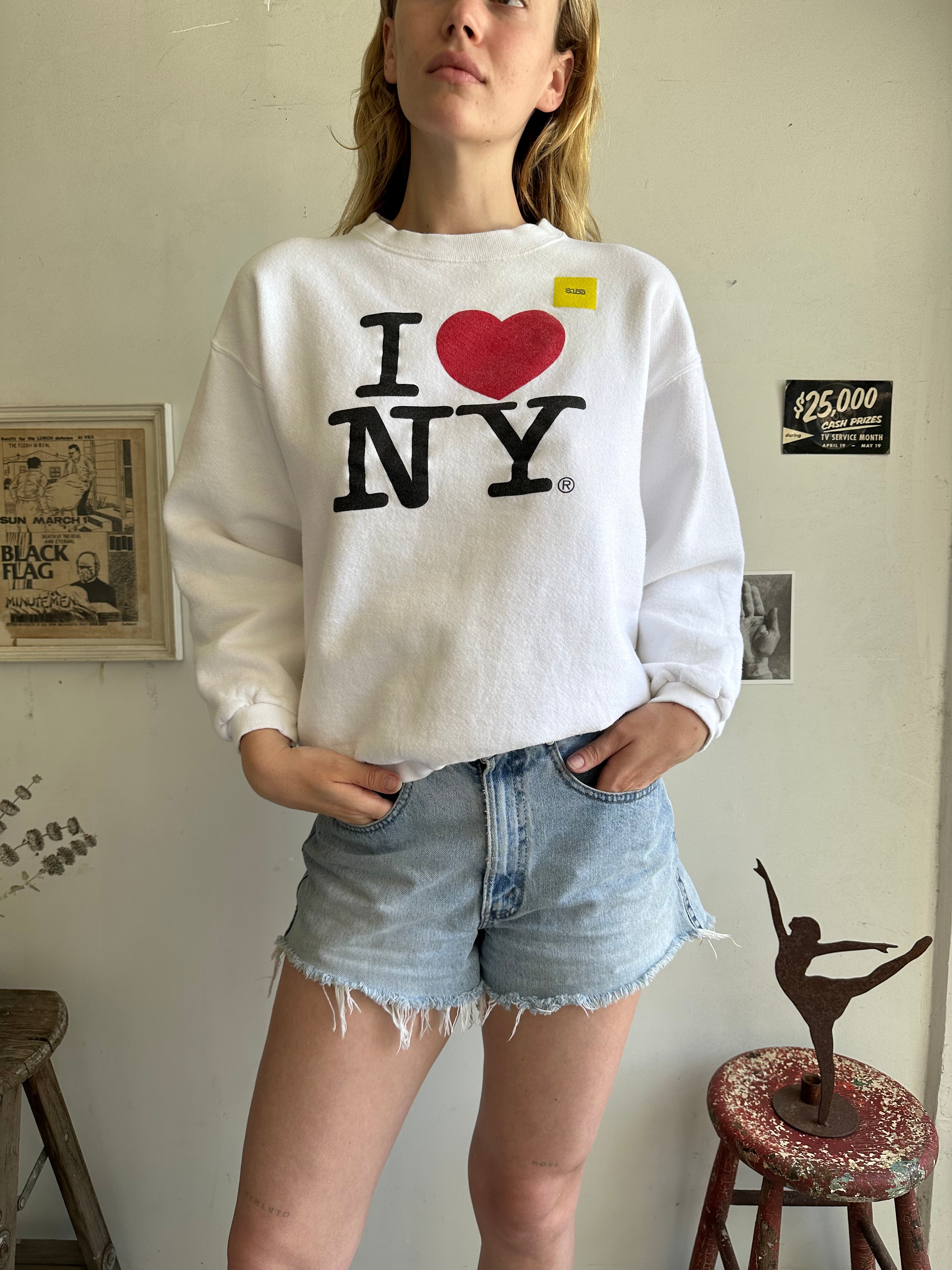 1990s I Love NY Sweatshirt (Boxy S/M)