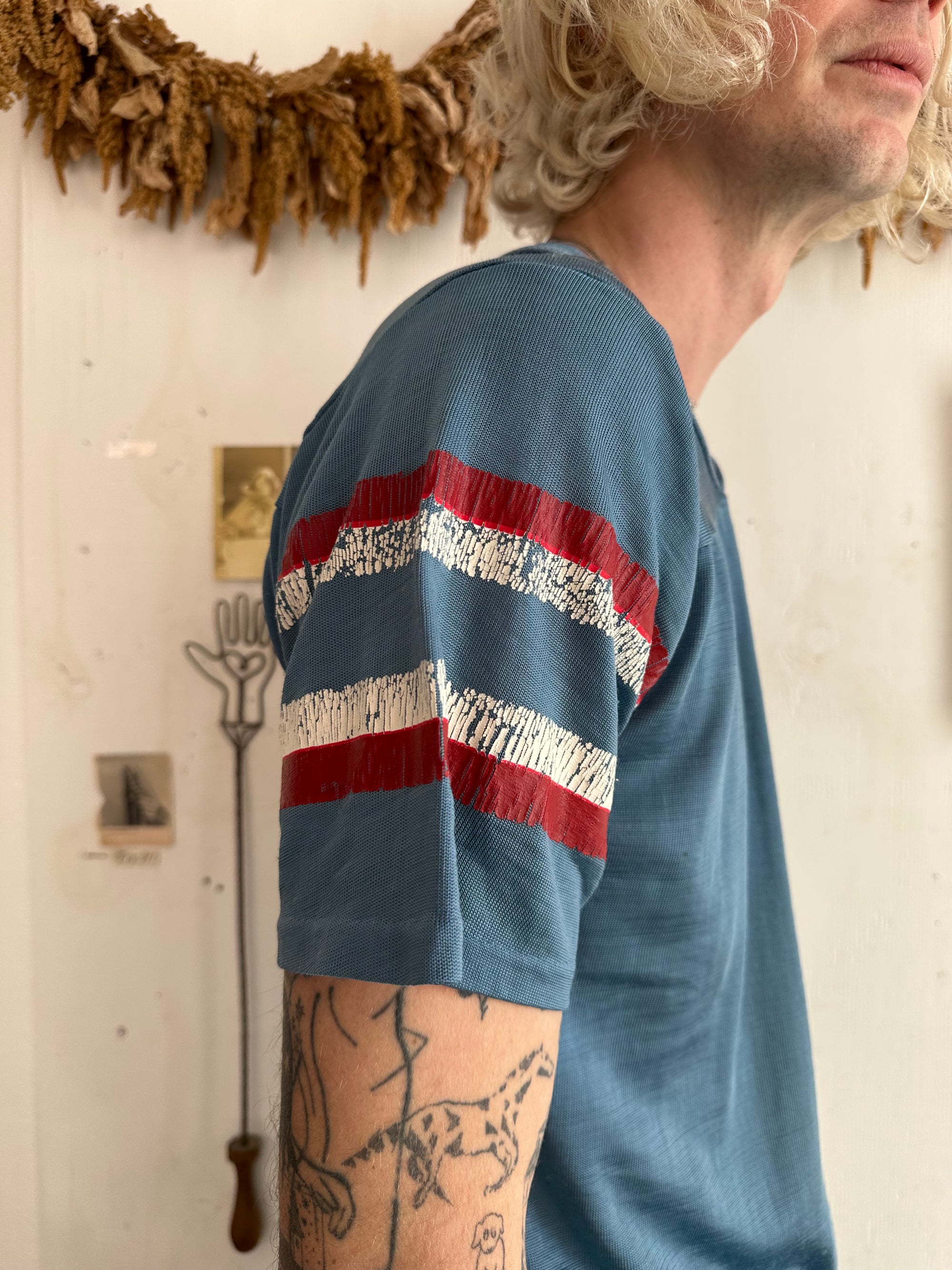 1970s Well Worn Rayon Jersey Tee
