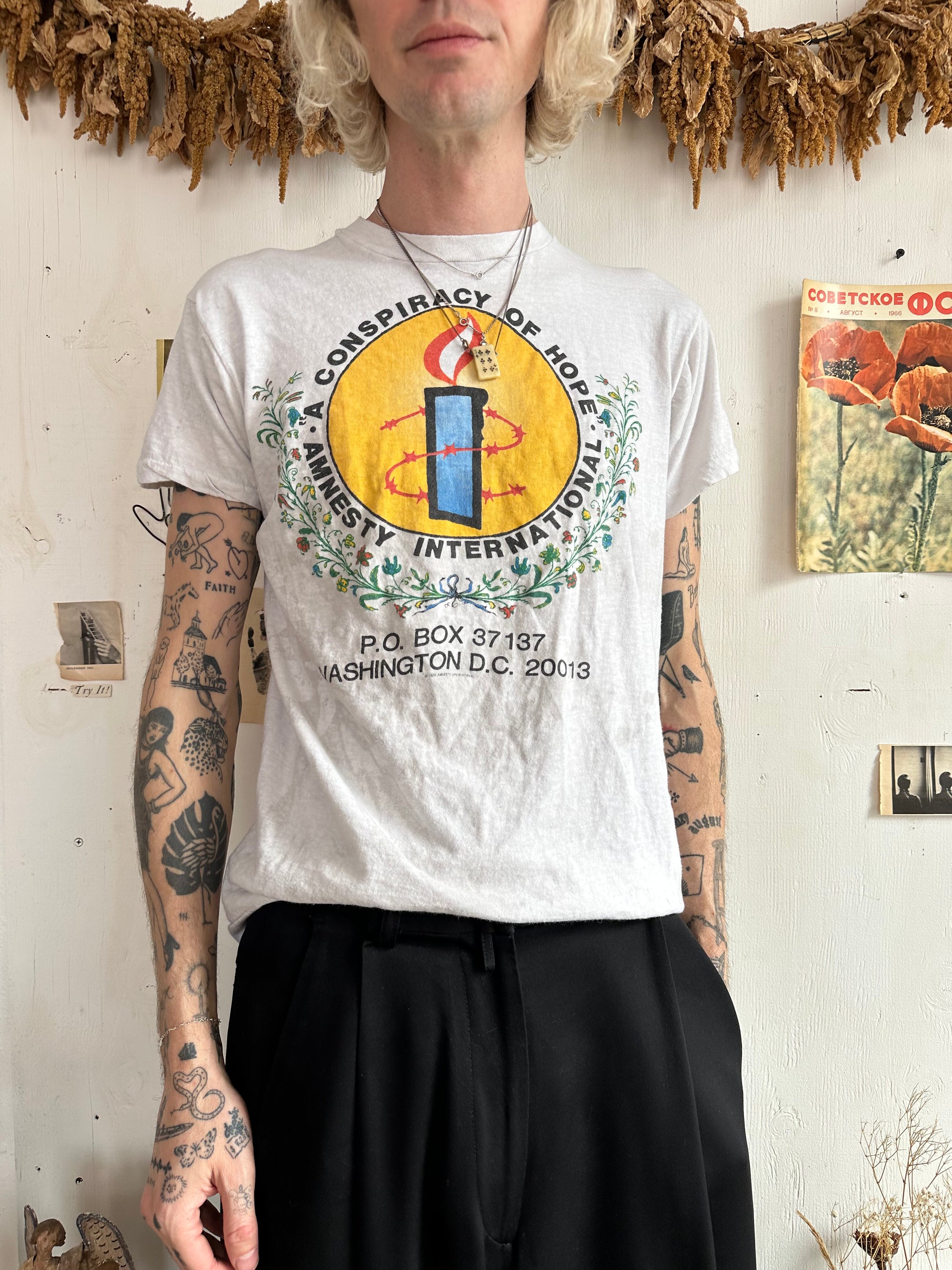 1986 A Conspiracy of Hope Tee