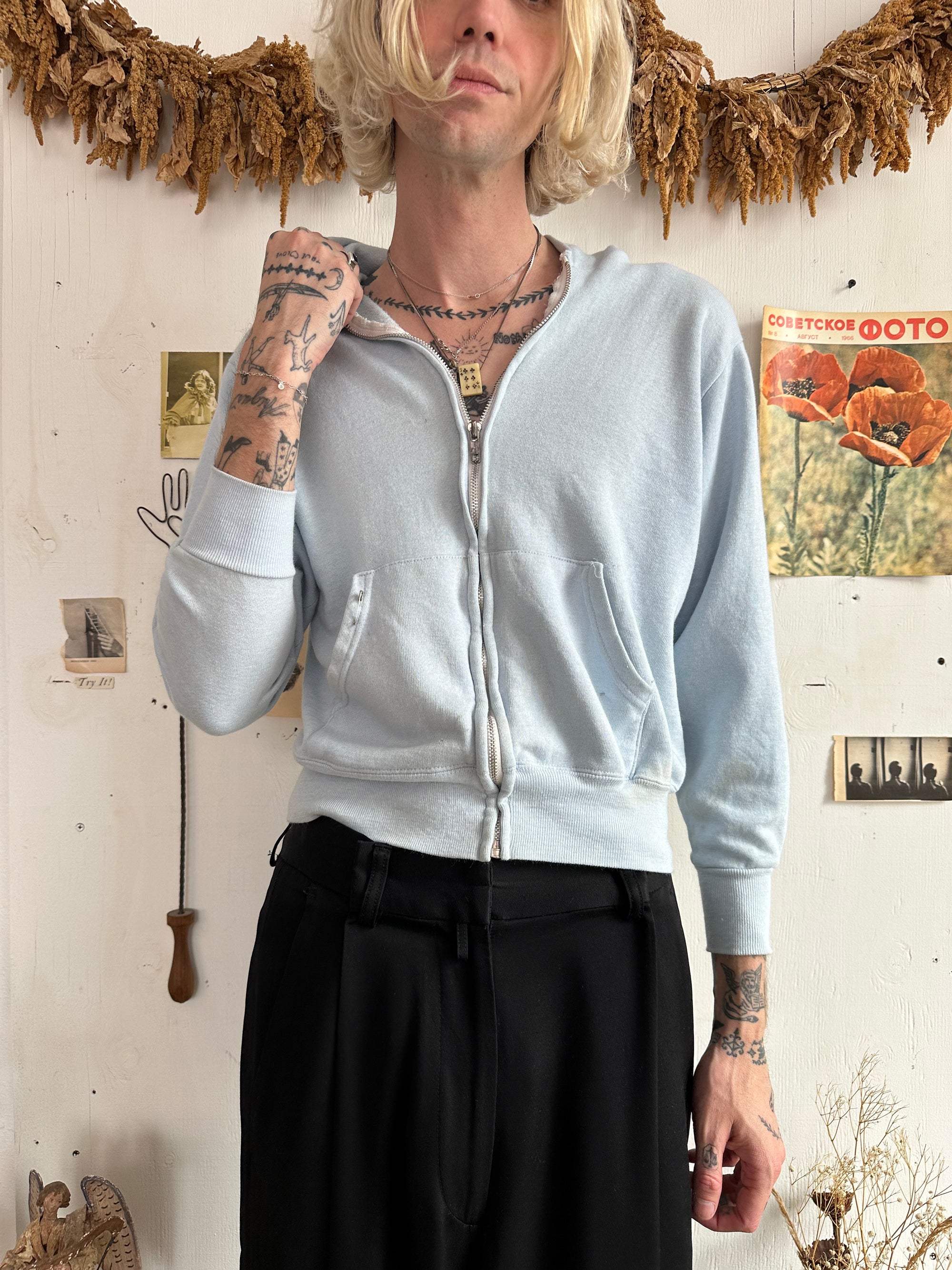 1970s Made in the USA Wrangler Zip-Up Hoodie