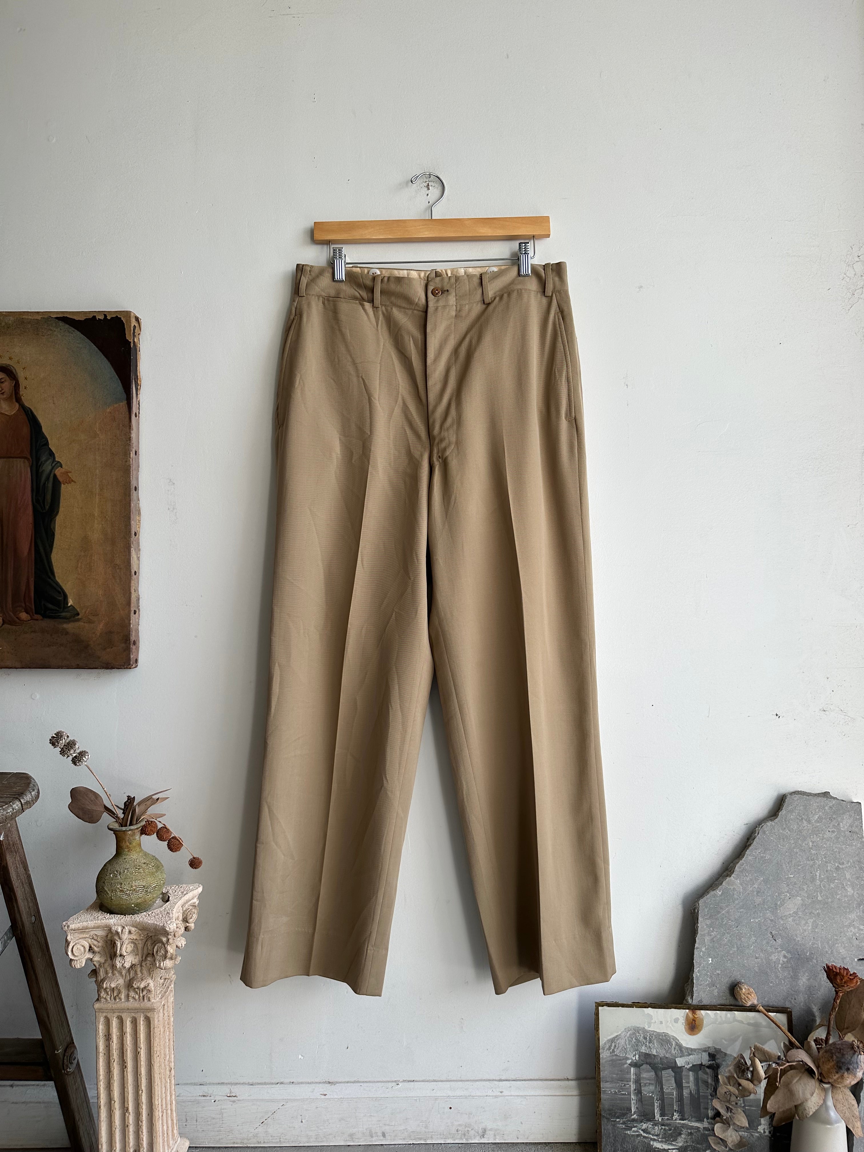 1960s Tan Union Made Trousers (32 x 30)