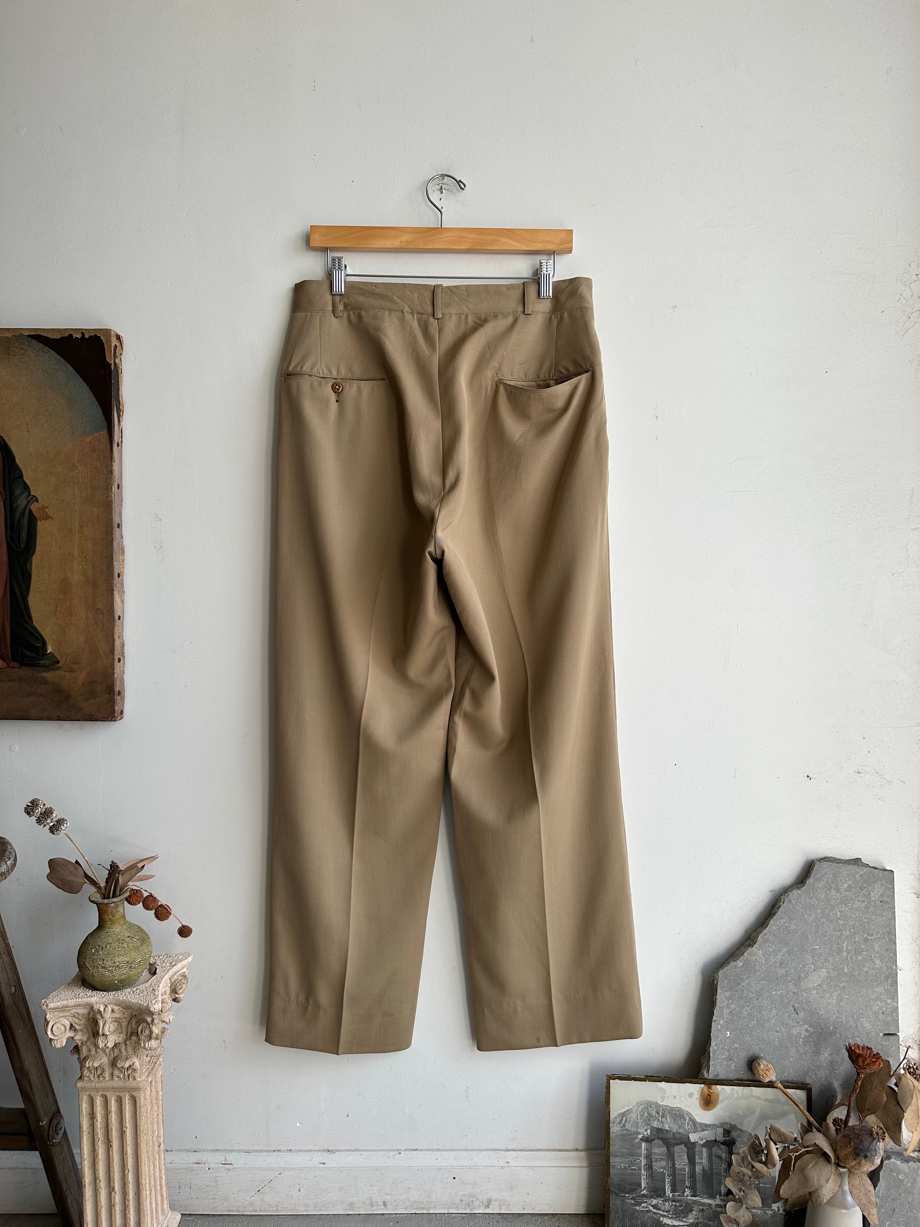 1960s Tan Union Made Trousers (32 x 30)