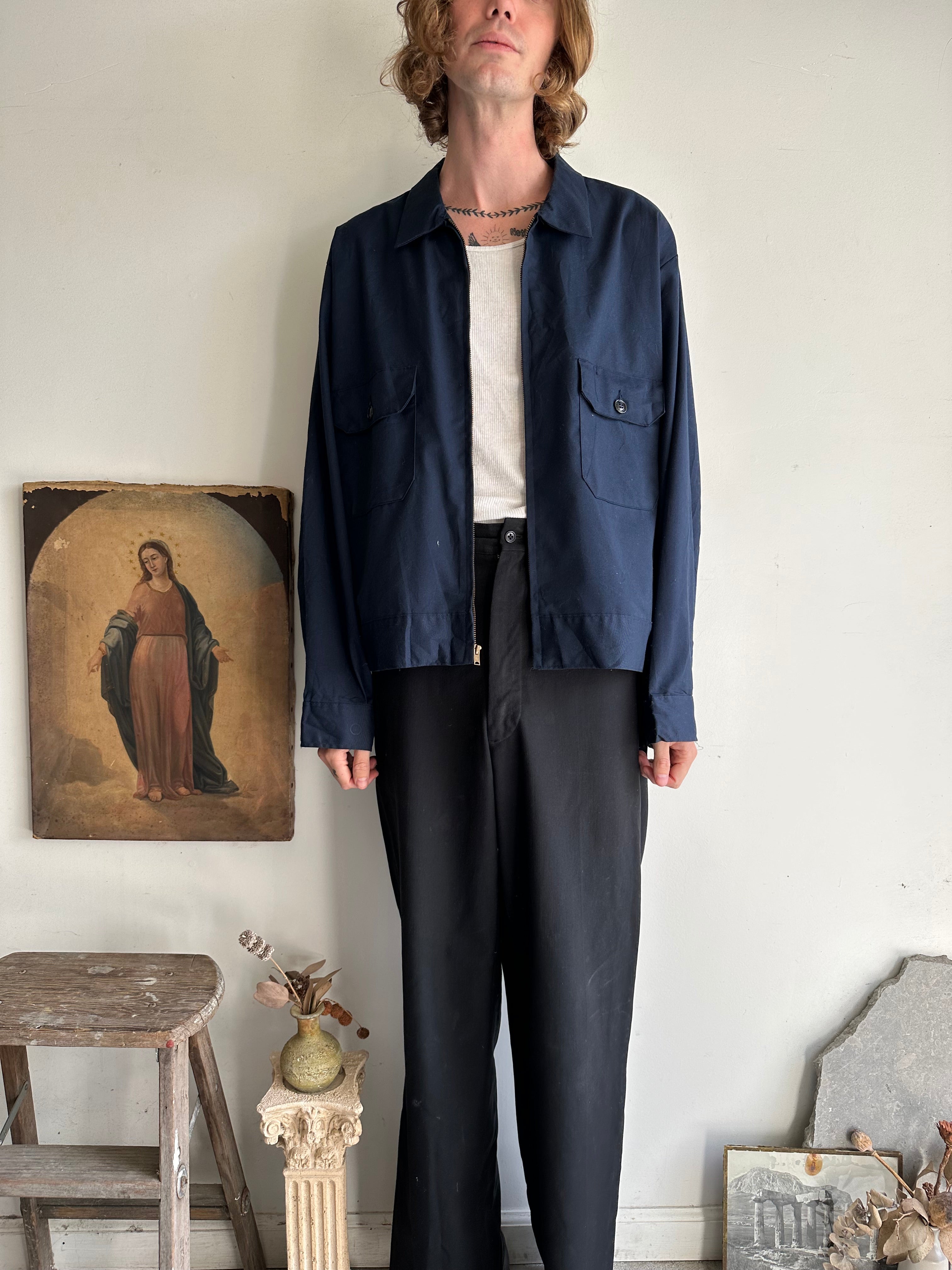 1960s Blue Workwear Jacket (L)