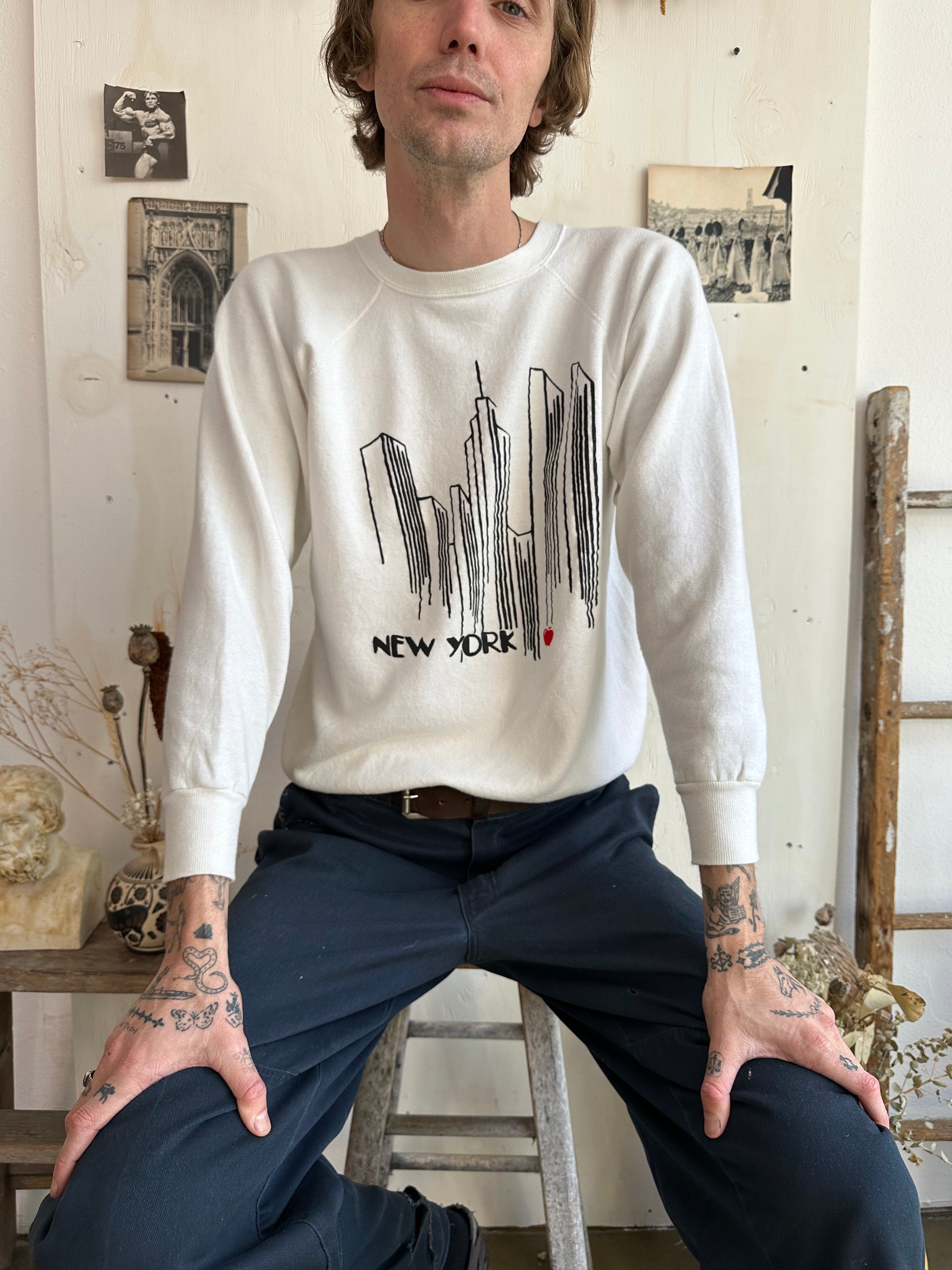 1980s New York Crewneck Sweatshirt (M)