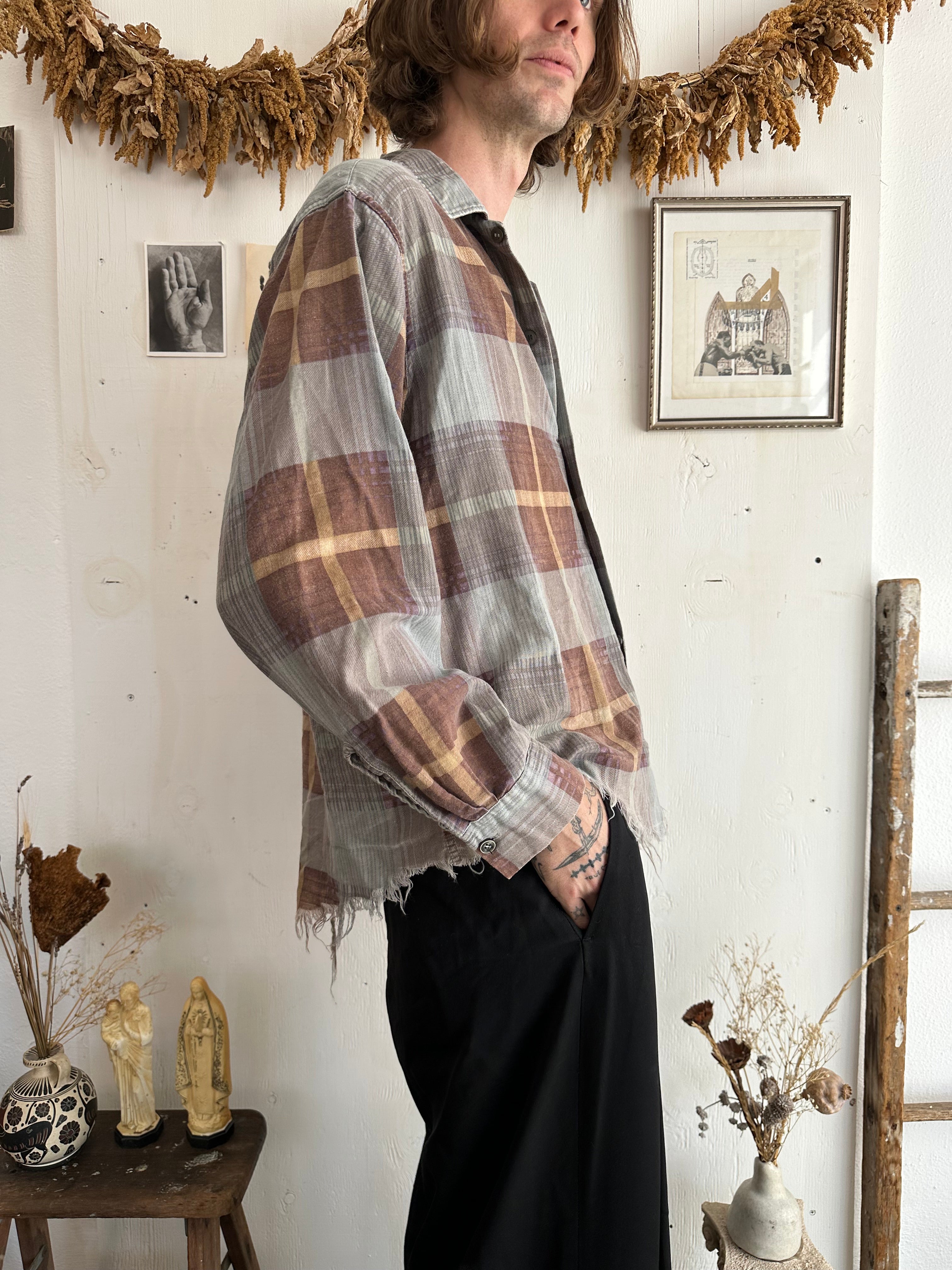1950s Buttery Soft Cotton Flannel (Boxy M)