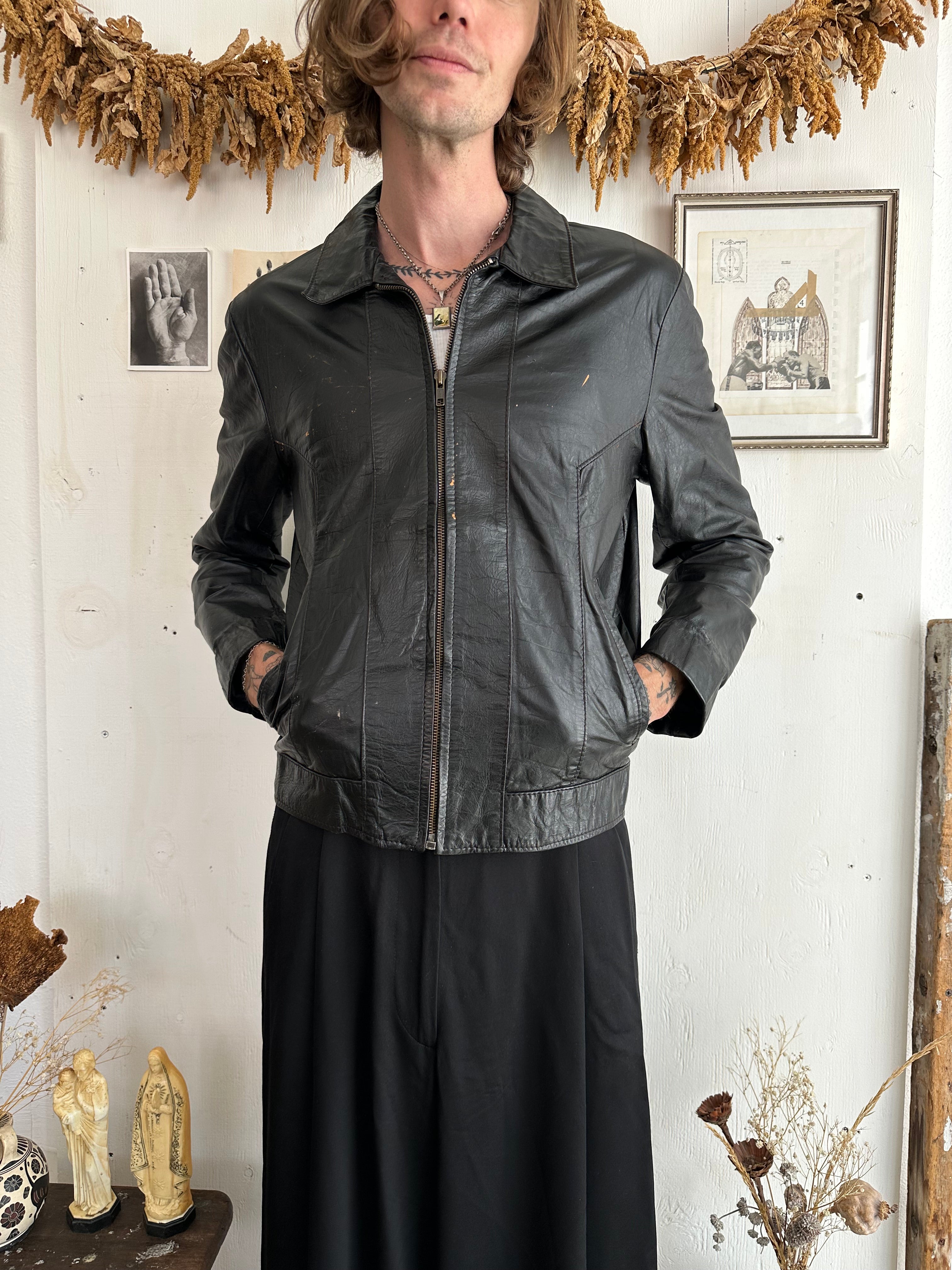 1980s Wilsons Leather Jacket (Boxy S/M)