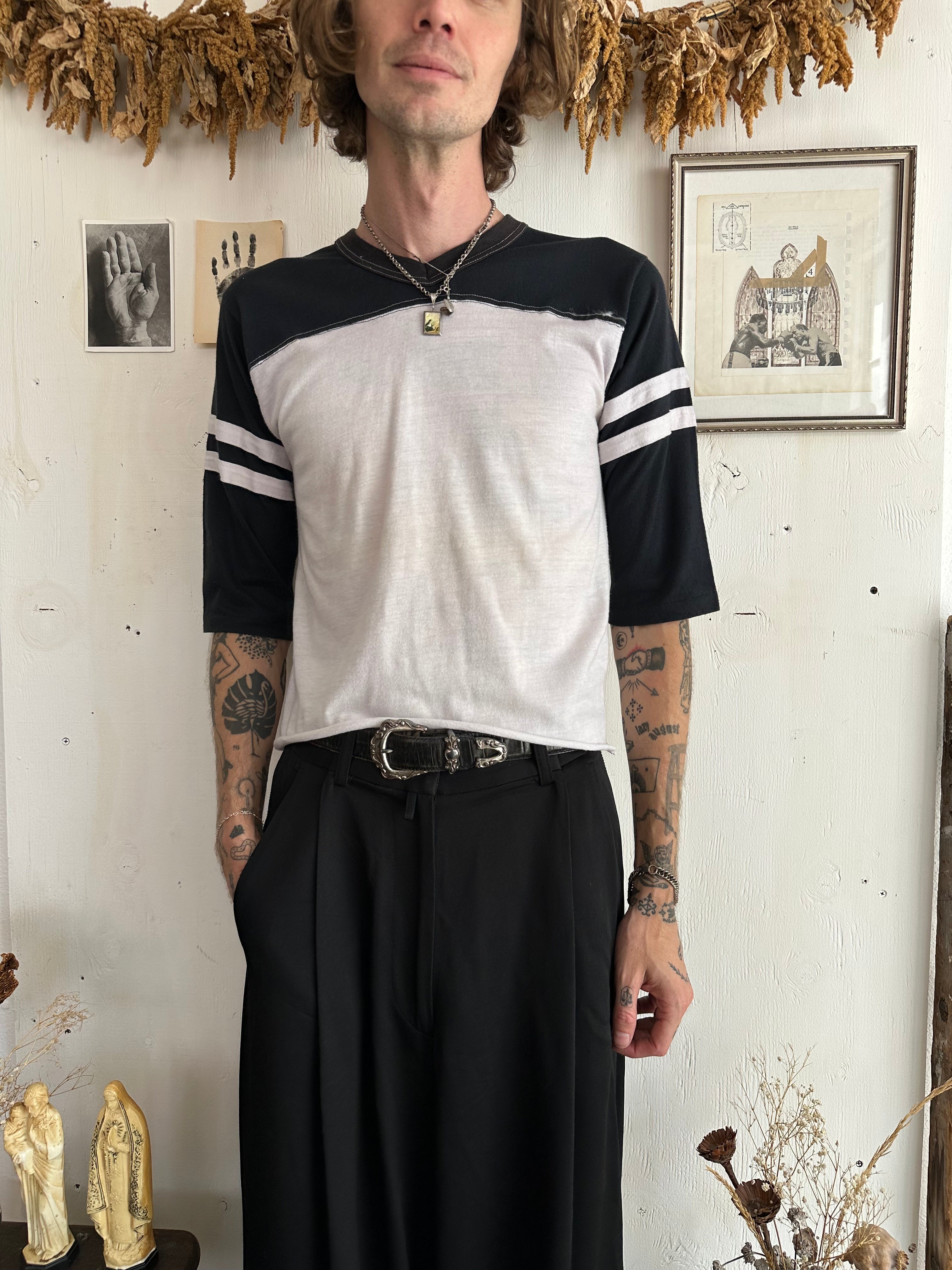 1980s Faded Black Jersey Tee (S)
