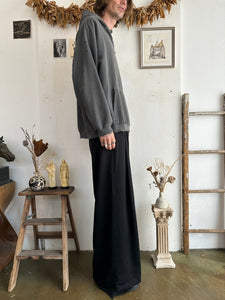 1990s Thrashed and Sunfaded Black Hoodie (Boxy XL)
