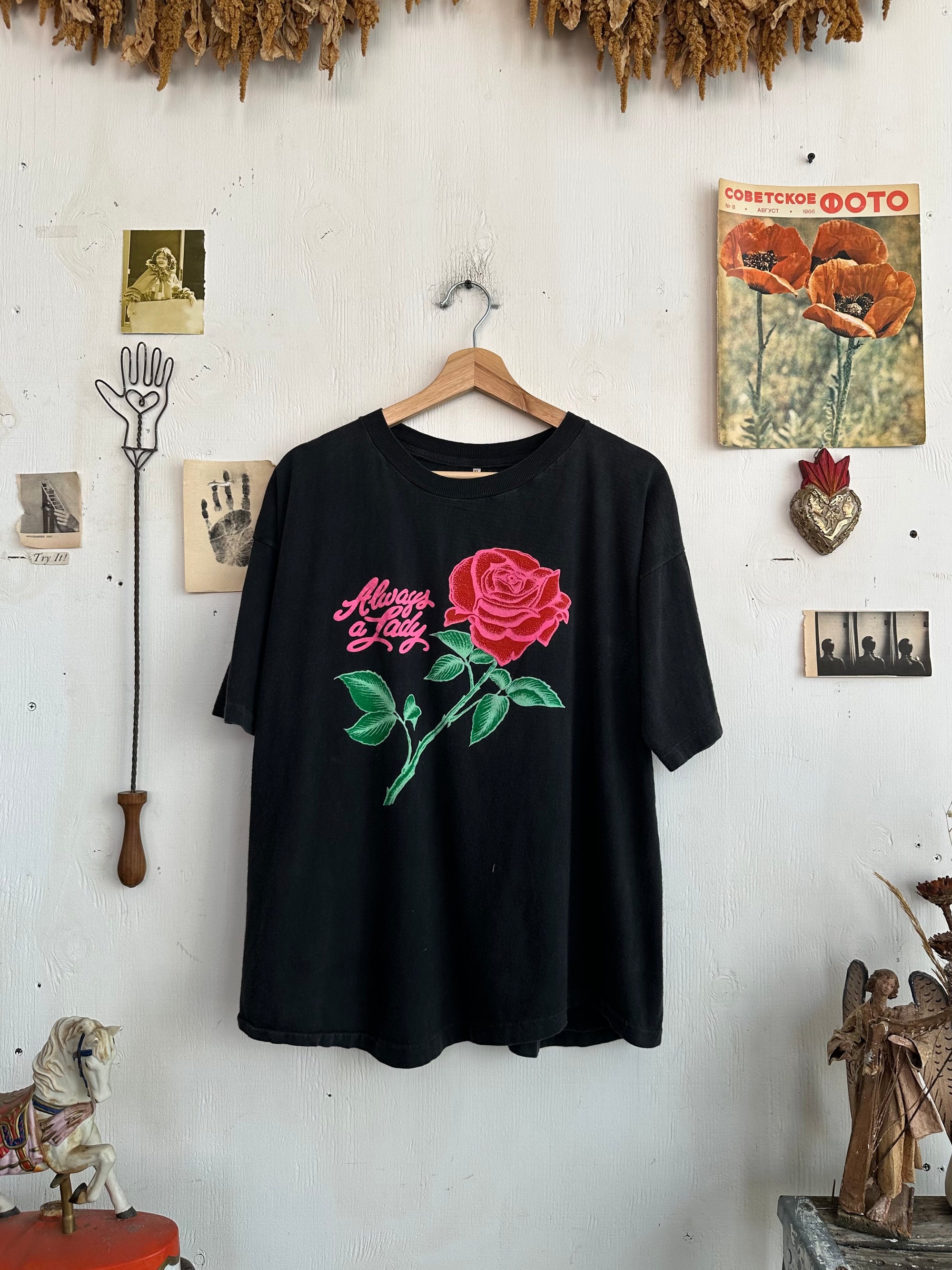 1980s Always a Lady Rose Tee