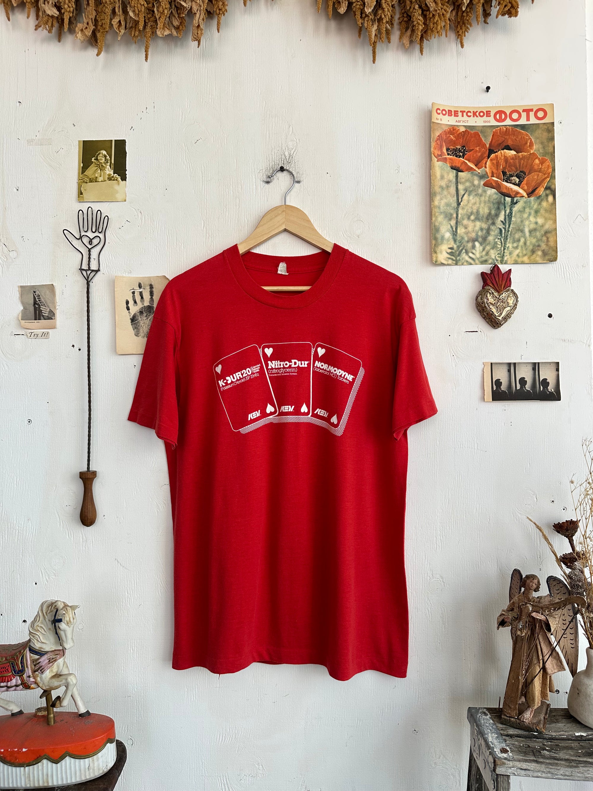 1980s Heart Card Pharma Tee