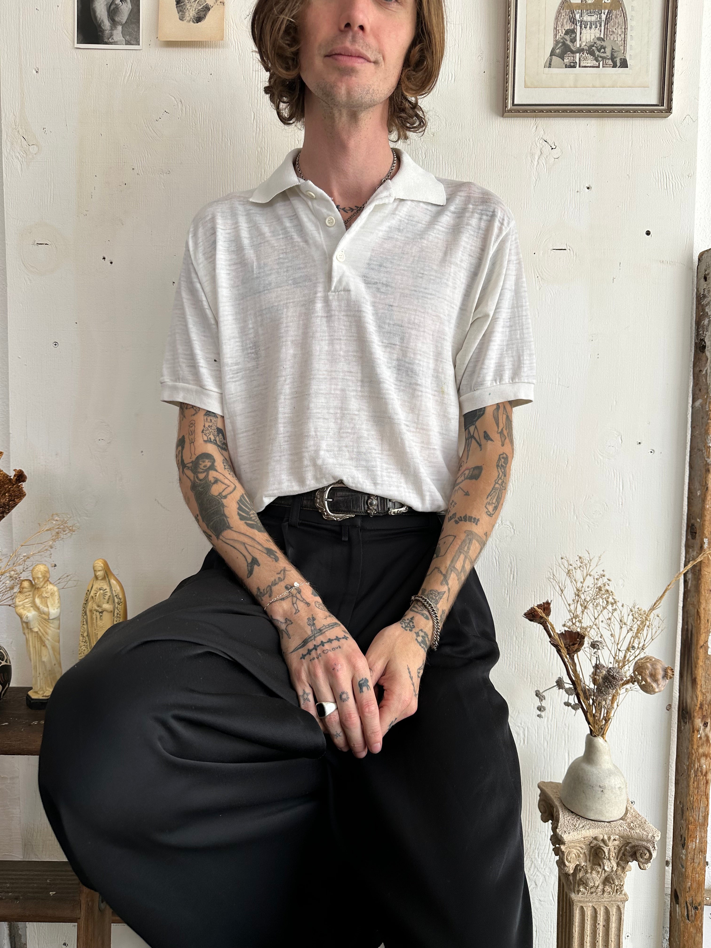 1980s Paper Thin Polo (Boxy XL)