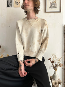 1940s Single V Thrashed Sweatshirt (Boxy S/M)
