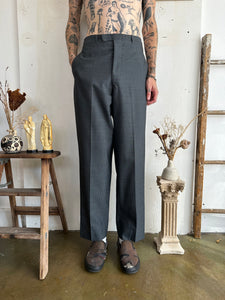 1960s Charcoal Pinstripe Trousers (32/31)
