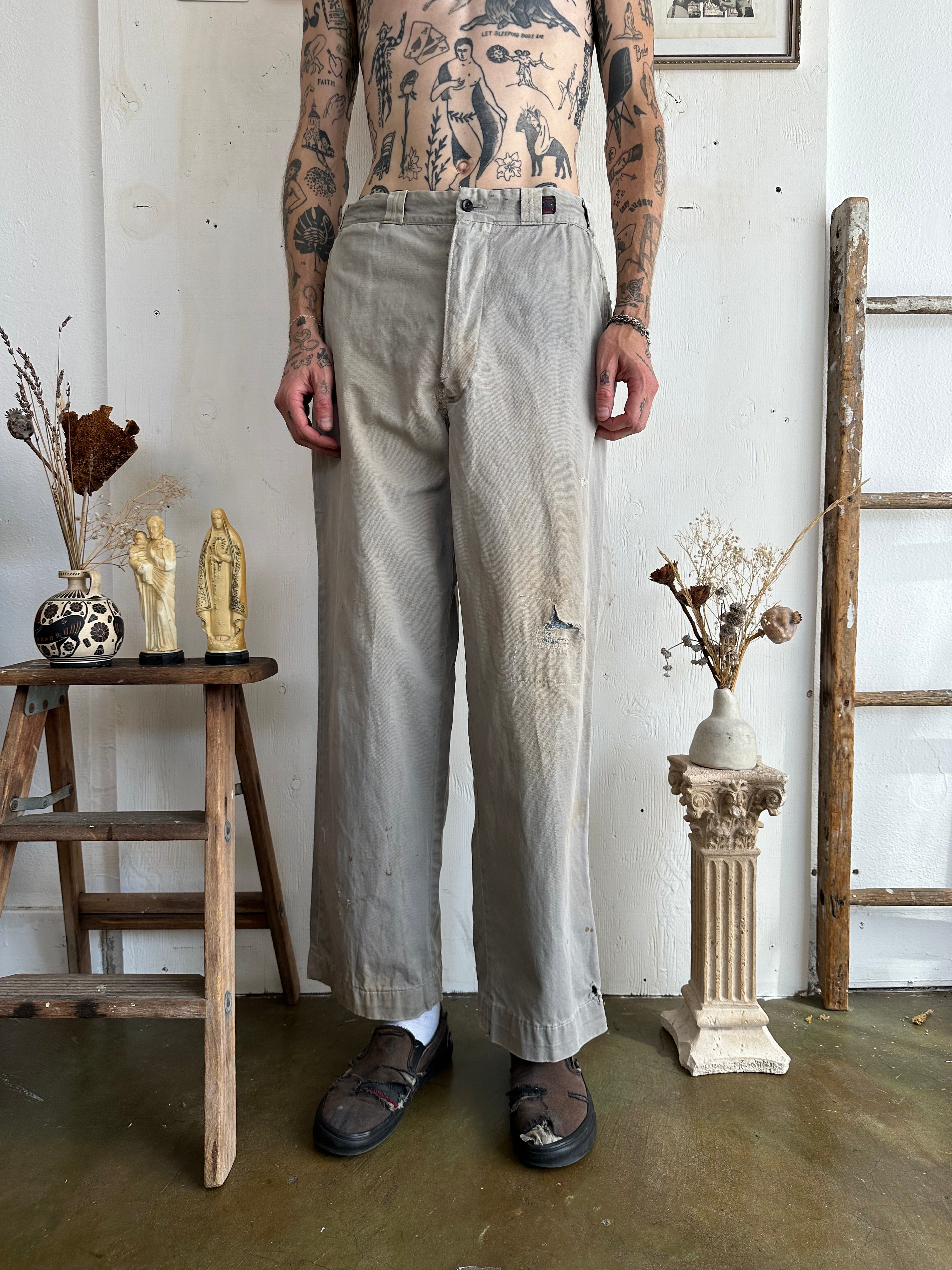 1950s Thrashed Work Pants (30/31)