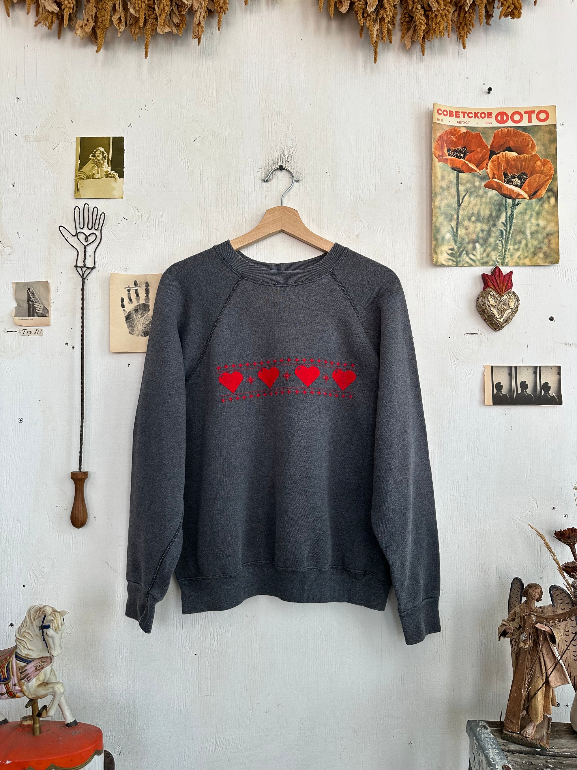 1990s Hearts Sweatshirt