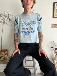 1970s "I May Be Slow" Athletic Tee (M)