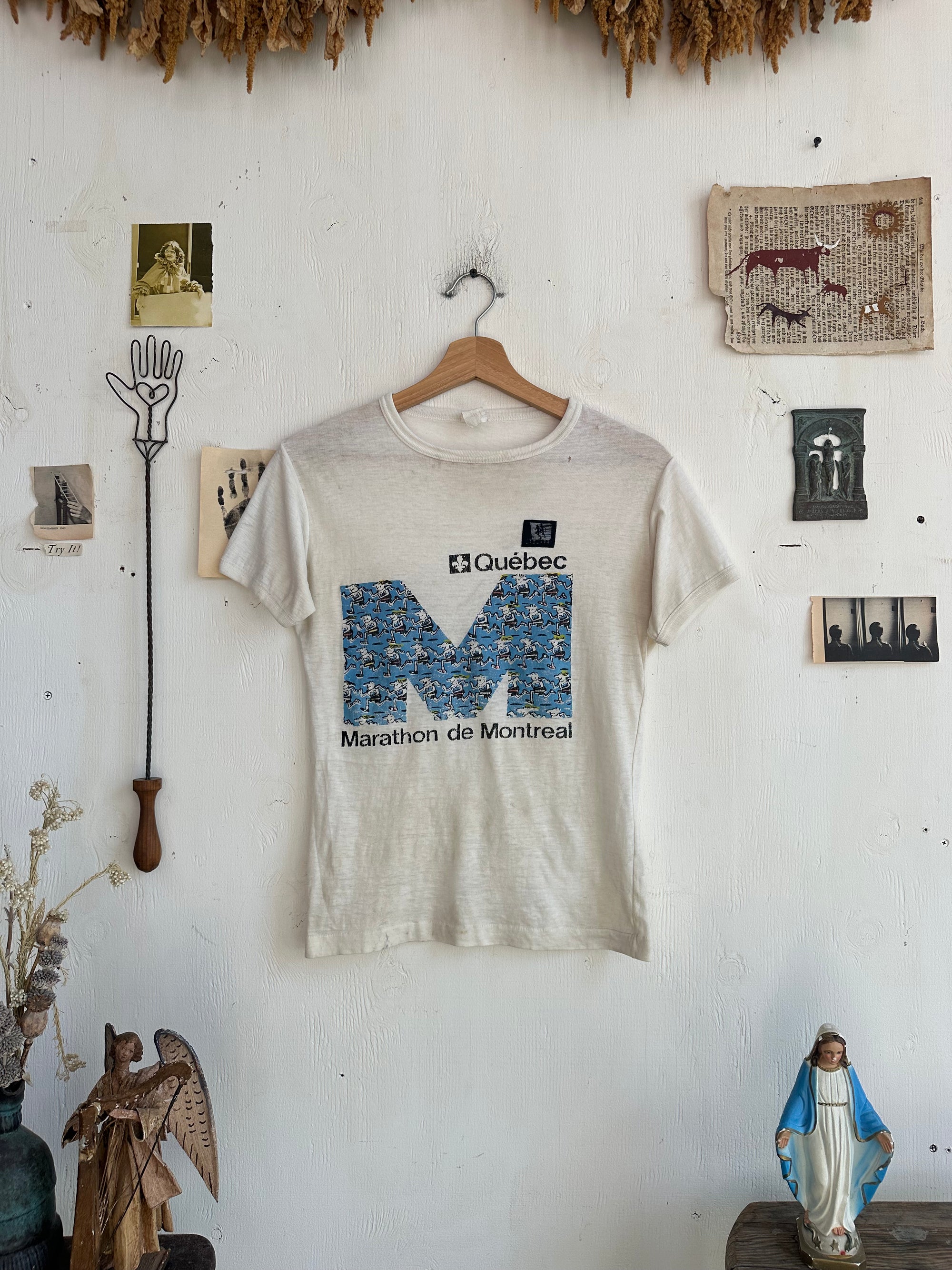 1970s Well Worn Quebec Marathon Tee