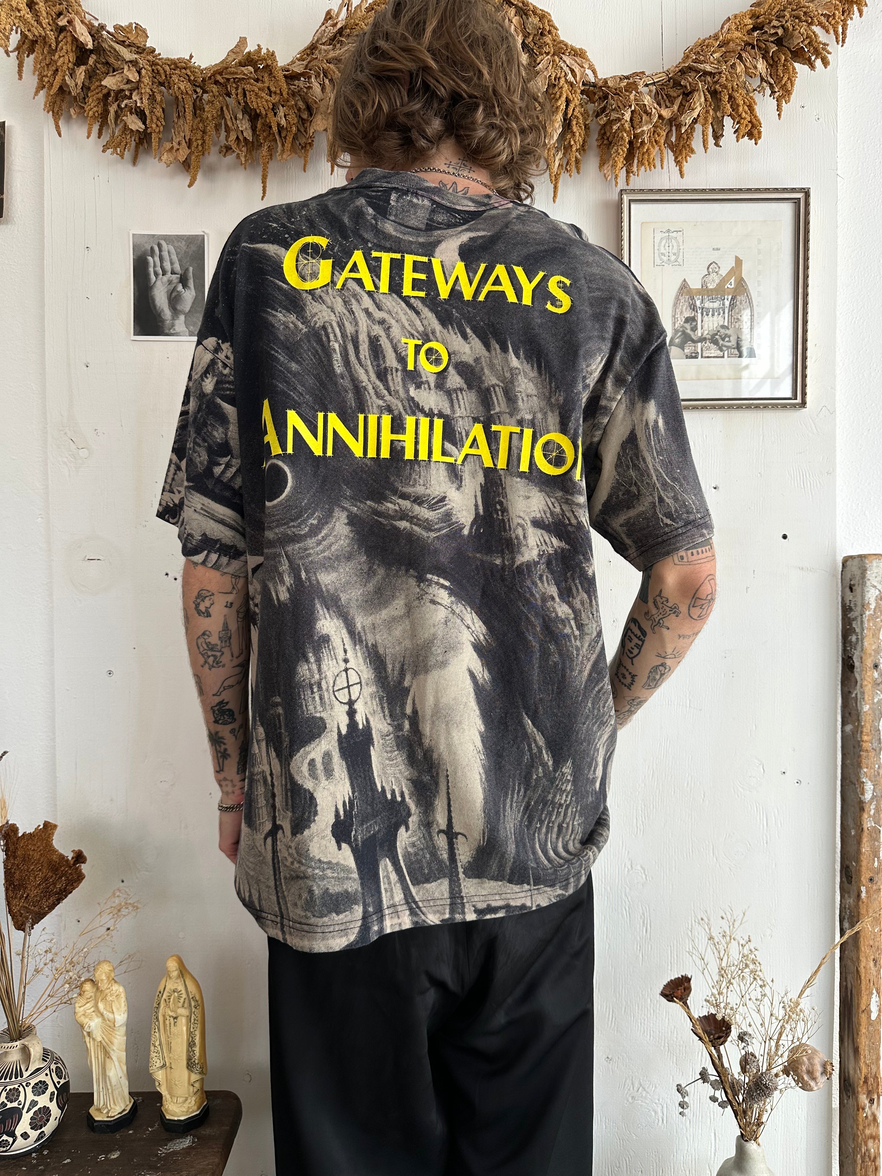 1990s Morbid Angel "Gateways To Annihilation" All Over Print Tee (XL)